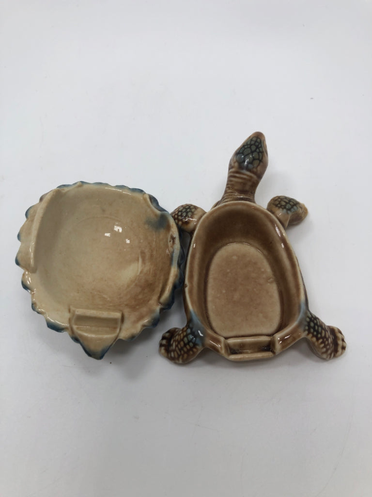 WADE PORCELAIN TURTLE RING DISH W/LID.