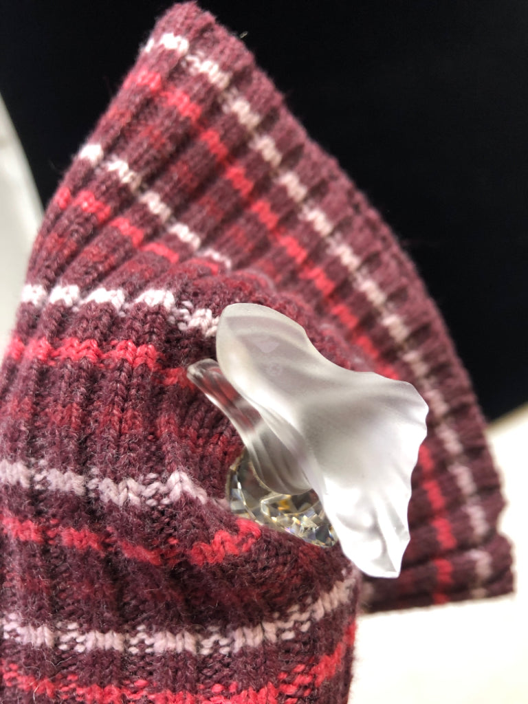 CRYSTAL OWL ON BRANCH W/GREEN EYES SWAROVSKI.