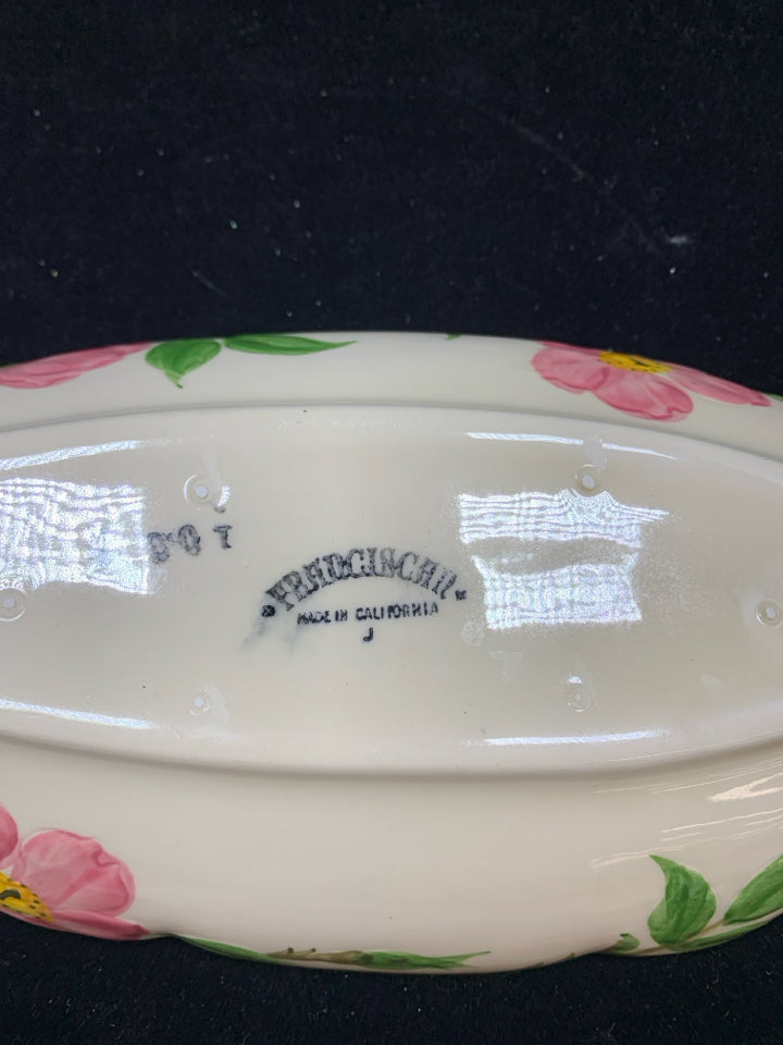 VTG OBLONG DESERT ROSE FRANCISCAN WARE TRAY.