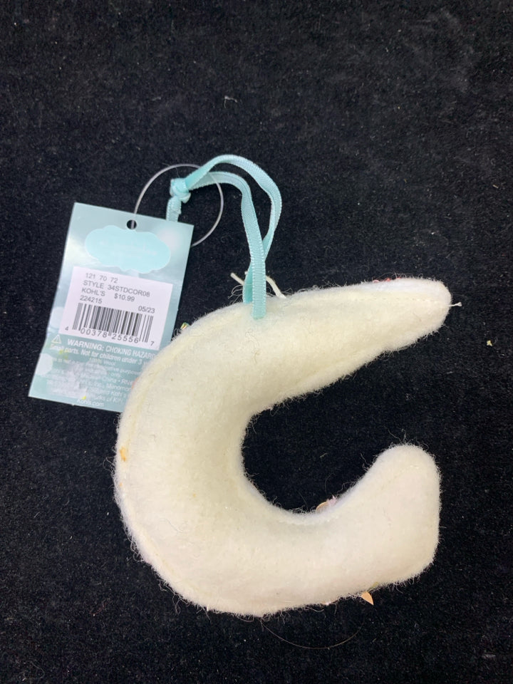 NWT PLUSH SHRIMP ORNAMENT.