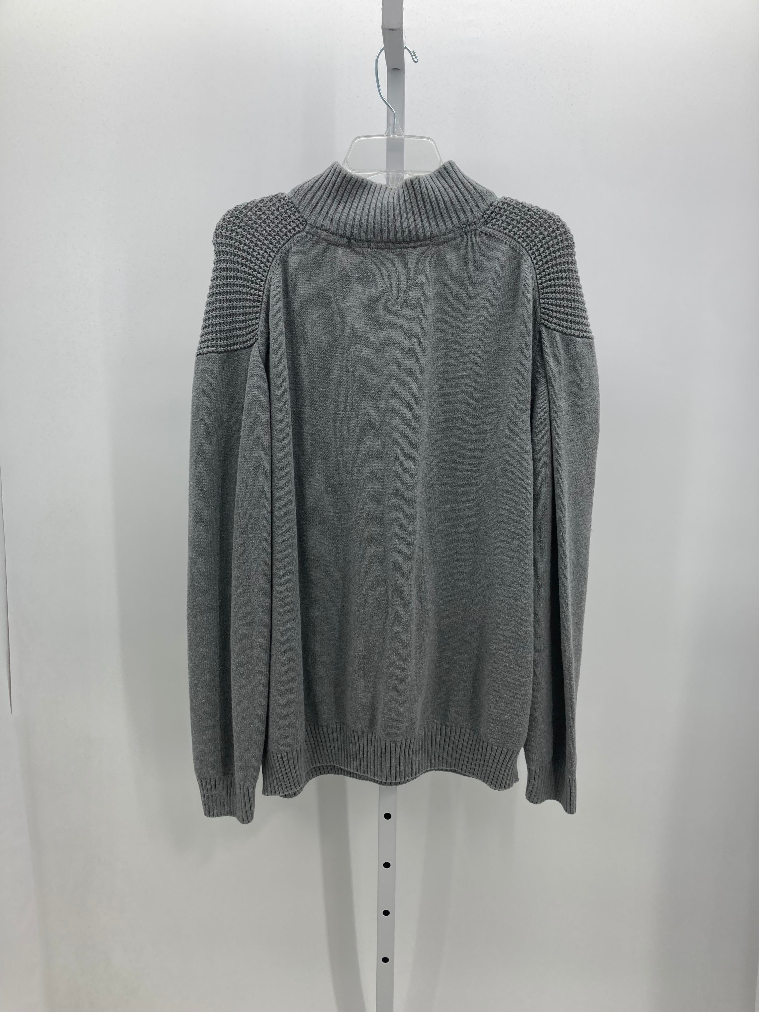 PARTIAL ZIP SWEATER