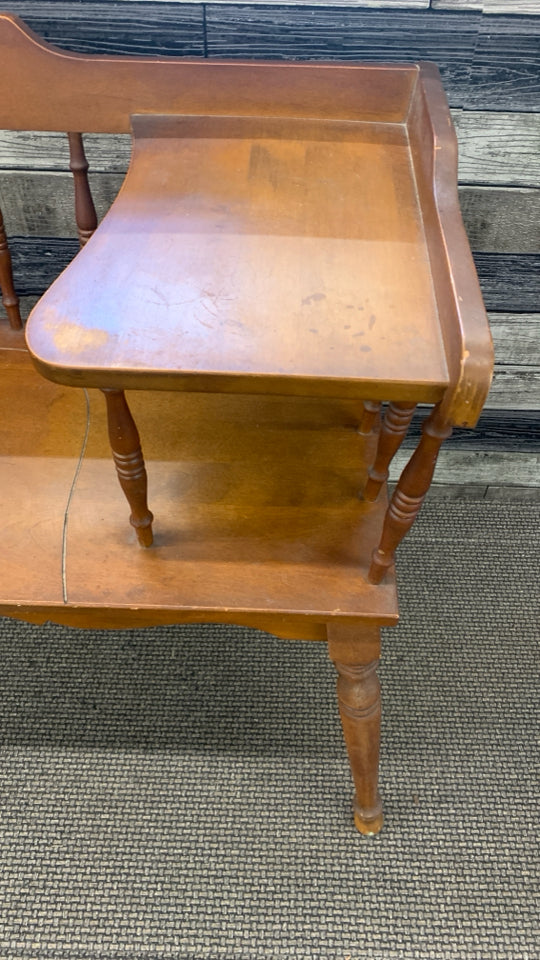 VTG WOODEN TELEPHONE TABLE.