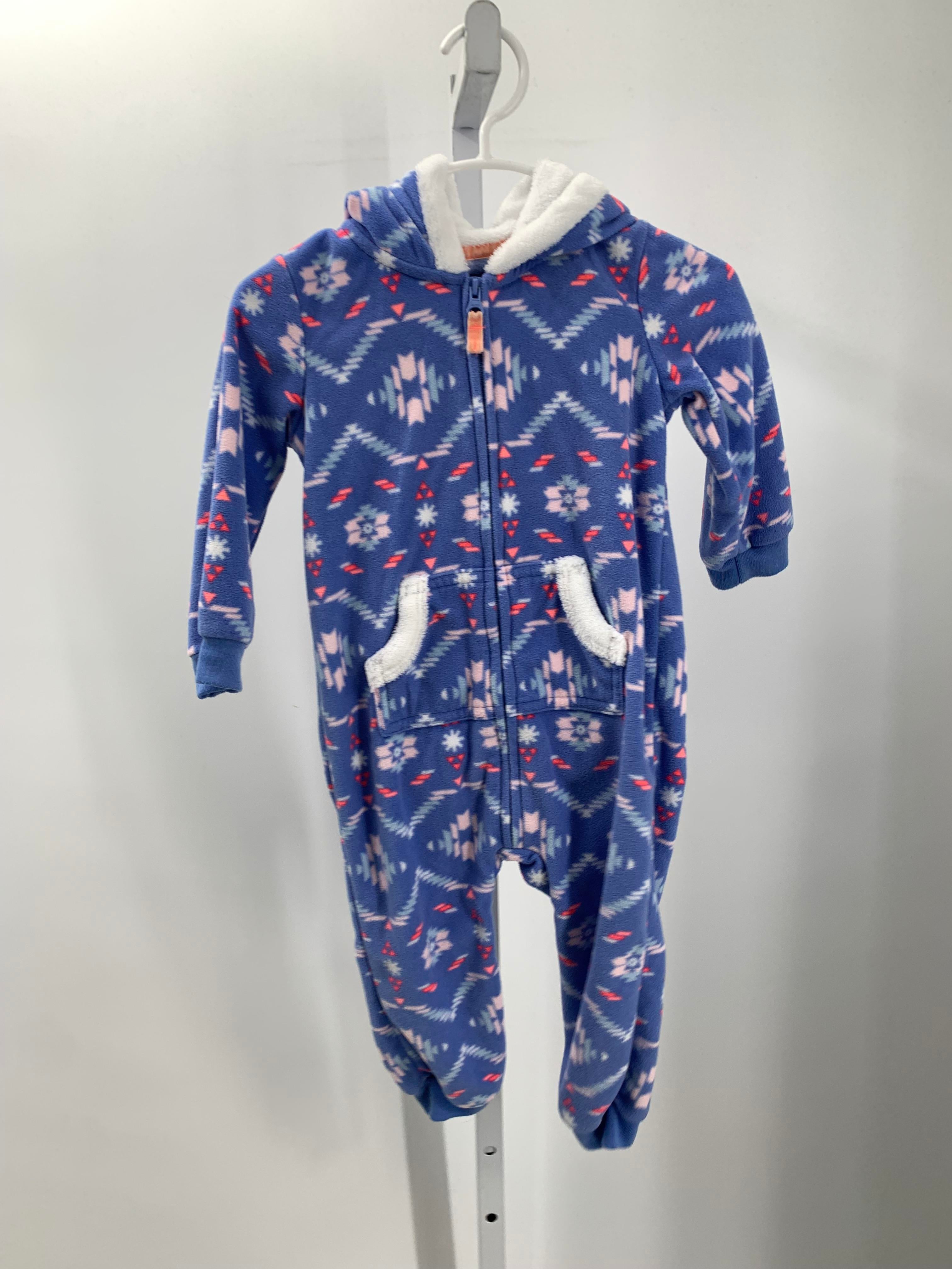 Carters Size 18 Months Girls Long Slv. Romper