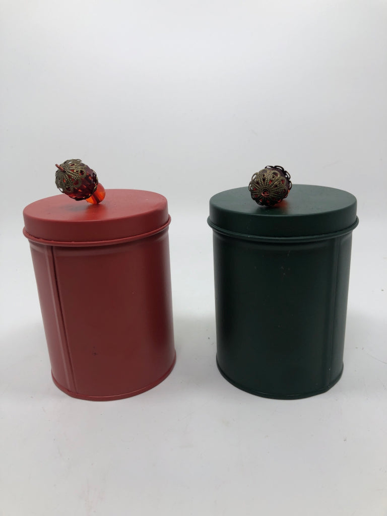 2 CHRISTMAS TINS.