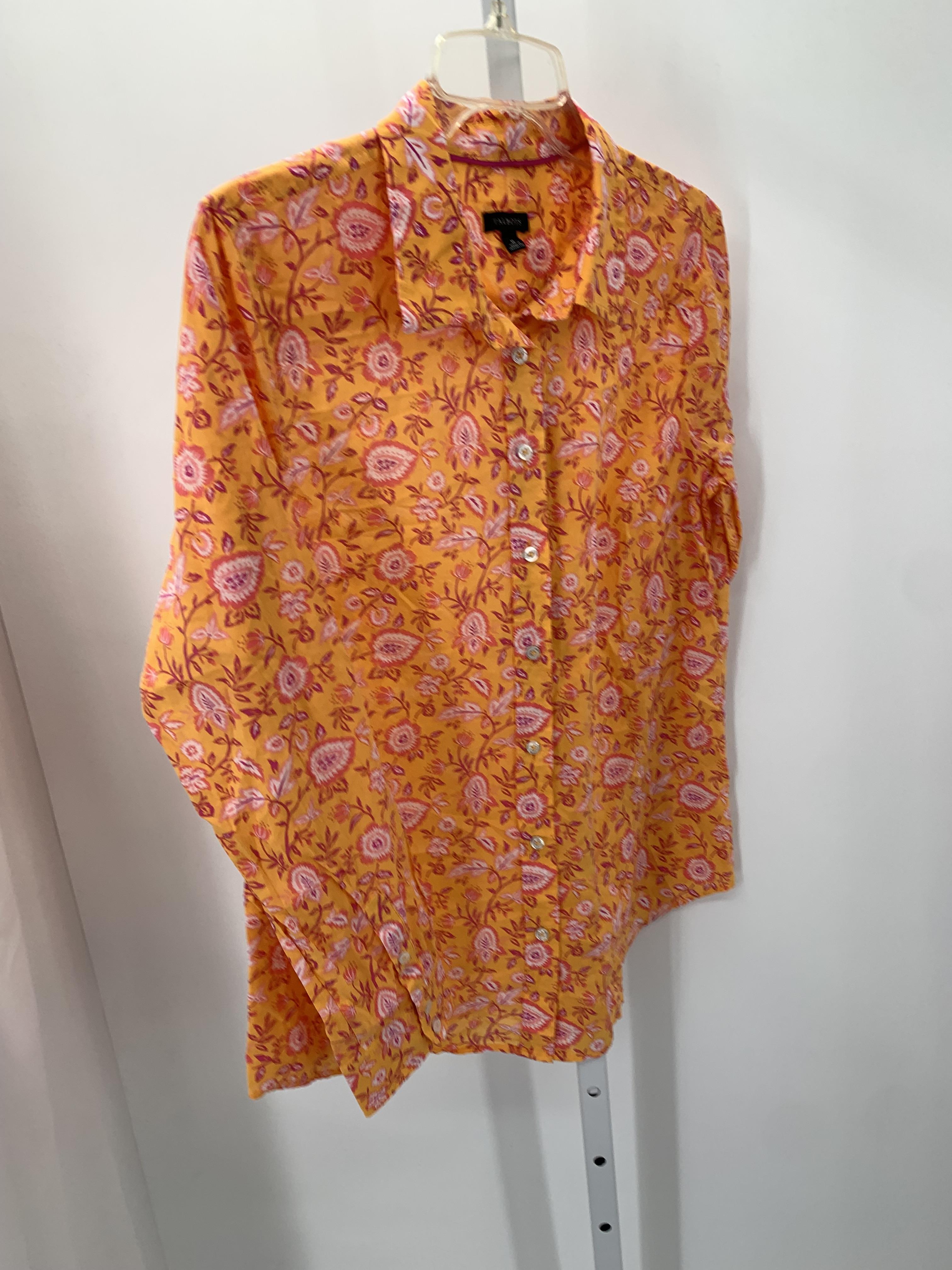Talbots Size Medium Misses Long Sleeve Shirt