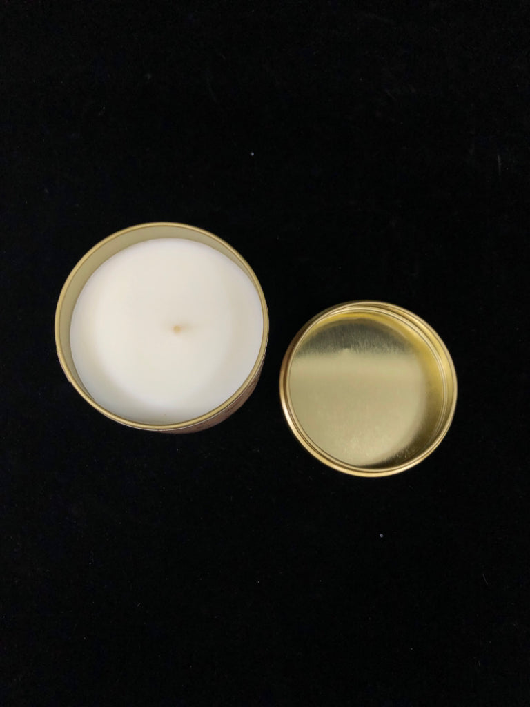 AMBER PINK ROSE CANDLE.