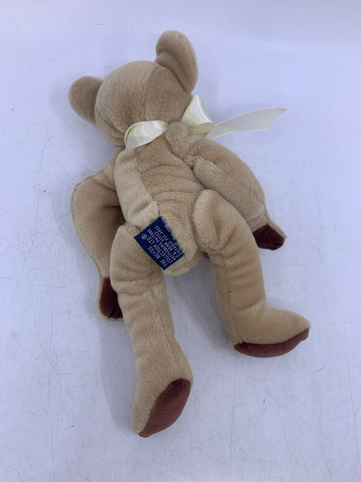 TAN BEAR W/ BROWN PAWS.