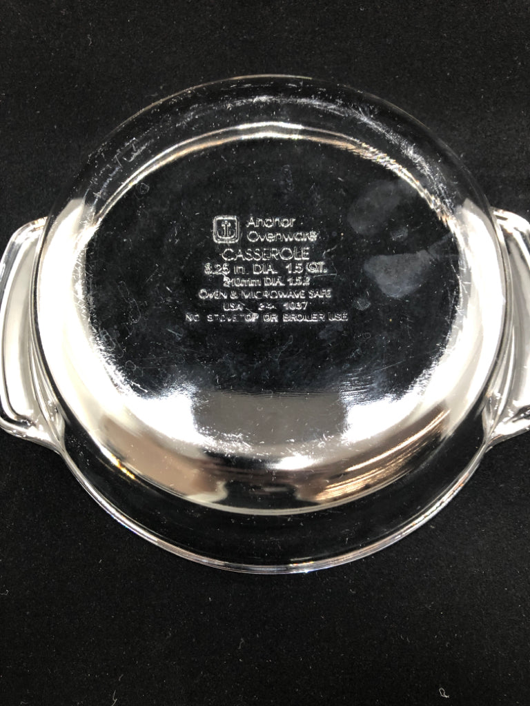 ANCHOR CASSEROLE DISH W/HANDLES.