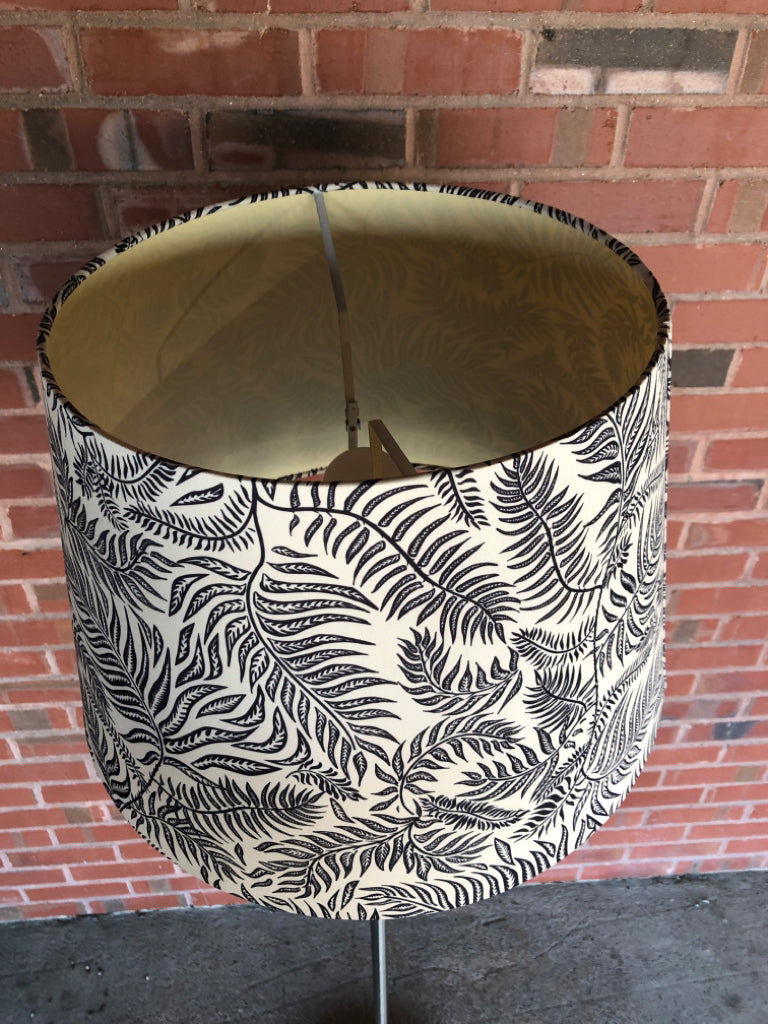 LEAF PRINTED FLOOR LAMP.