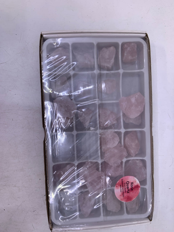 NIP ROSE QUARTZ CRYSTALS.