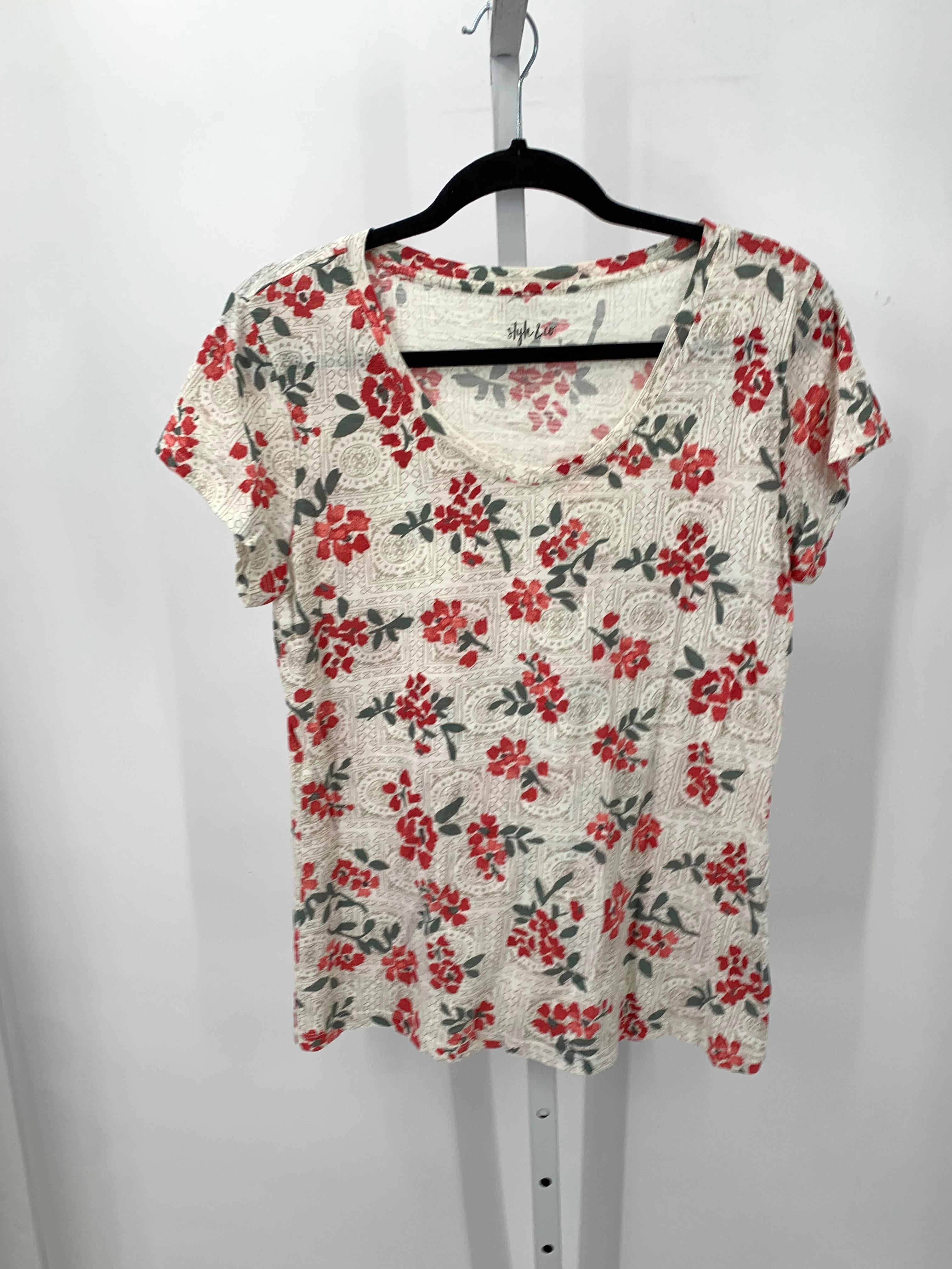 Style & Co. Size Medium Misses Short Sleeve Shirt