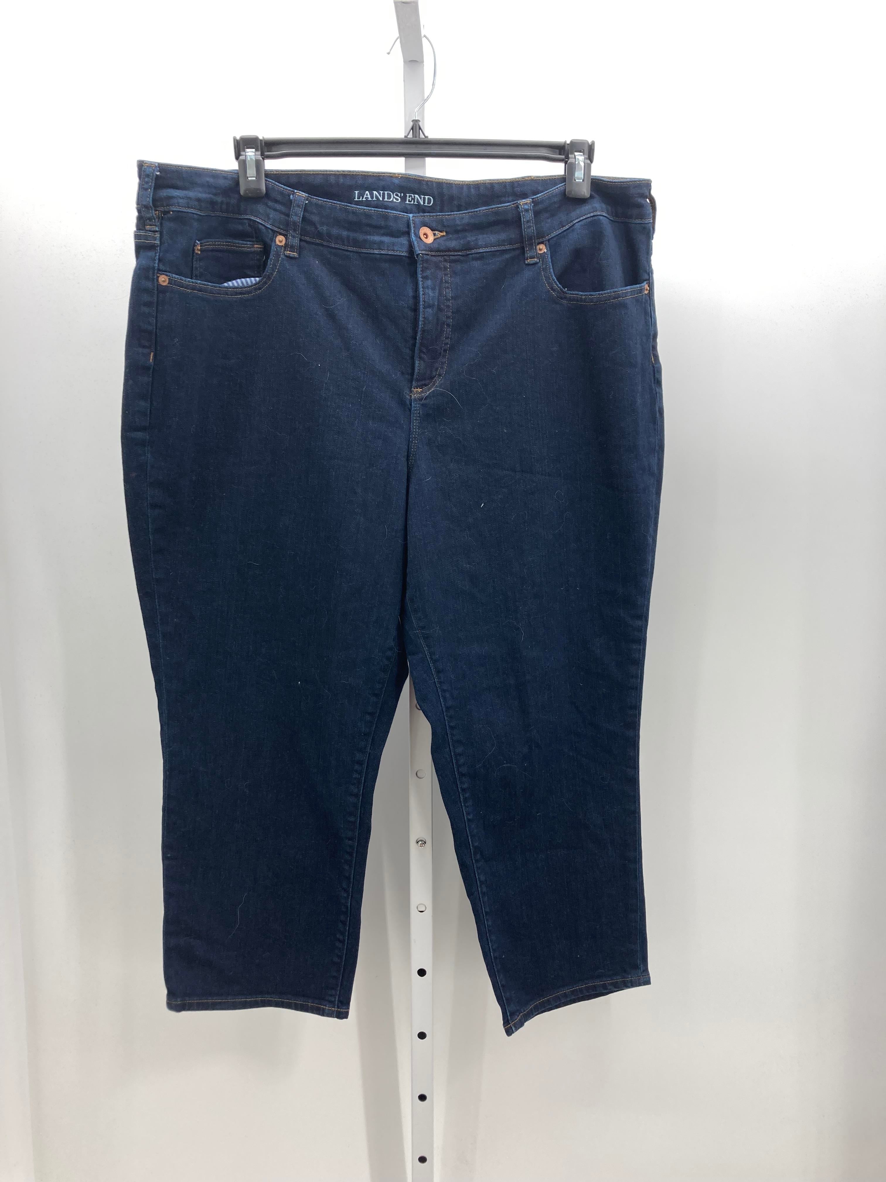Lands End Size 22 W Womens Cropped Pants
