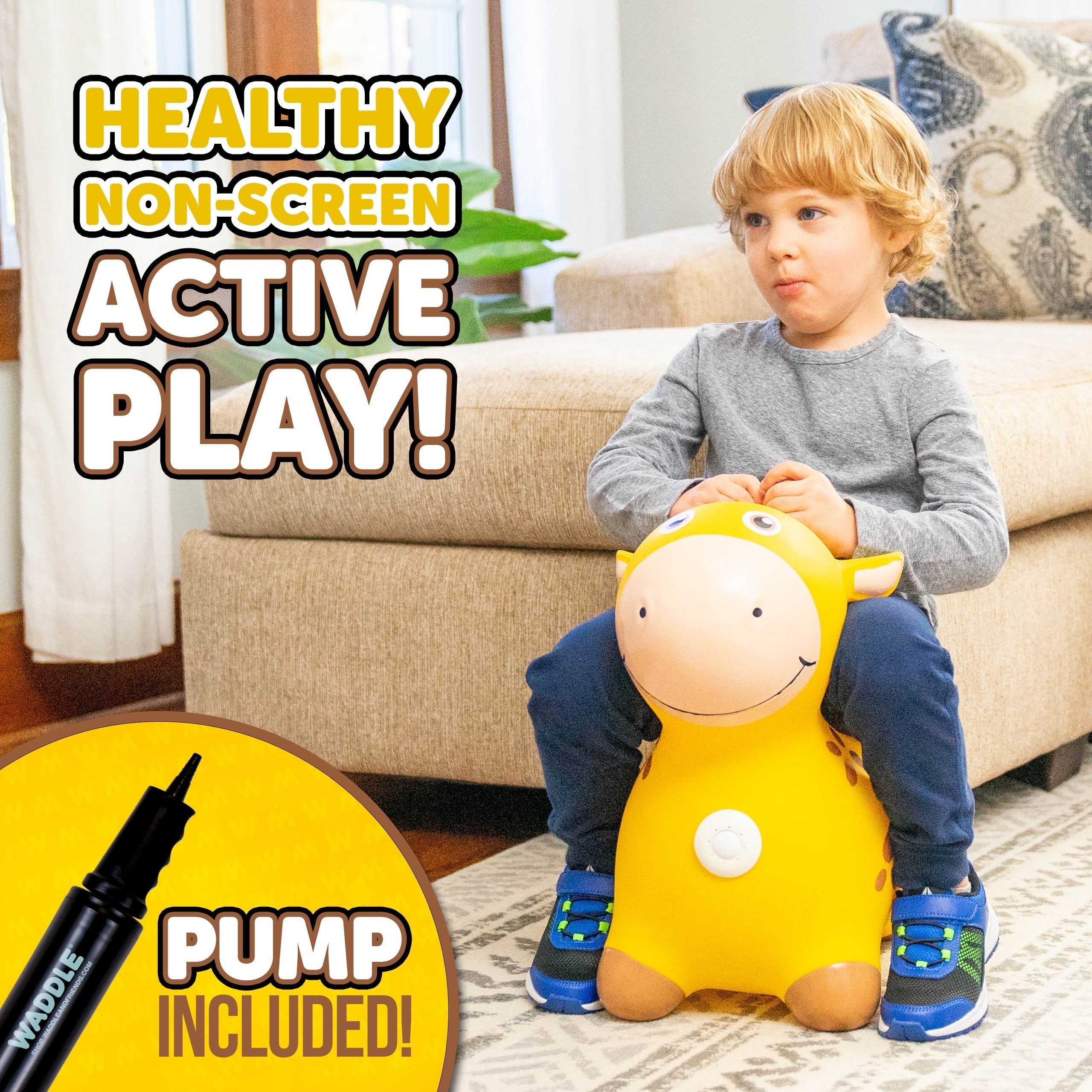 New Giraffe Waddle Activity Bouncer - Small