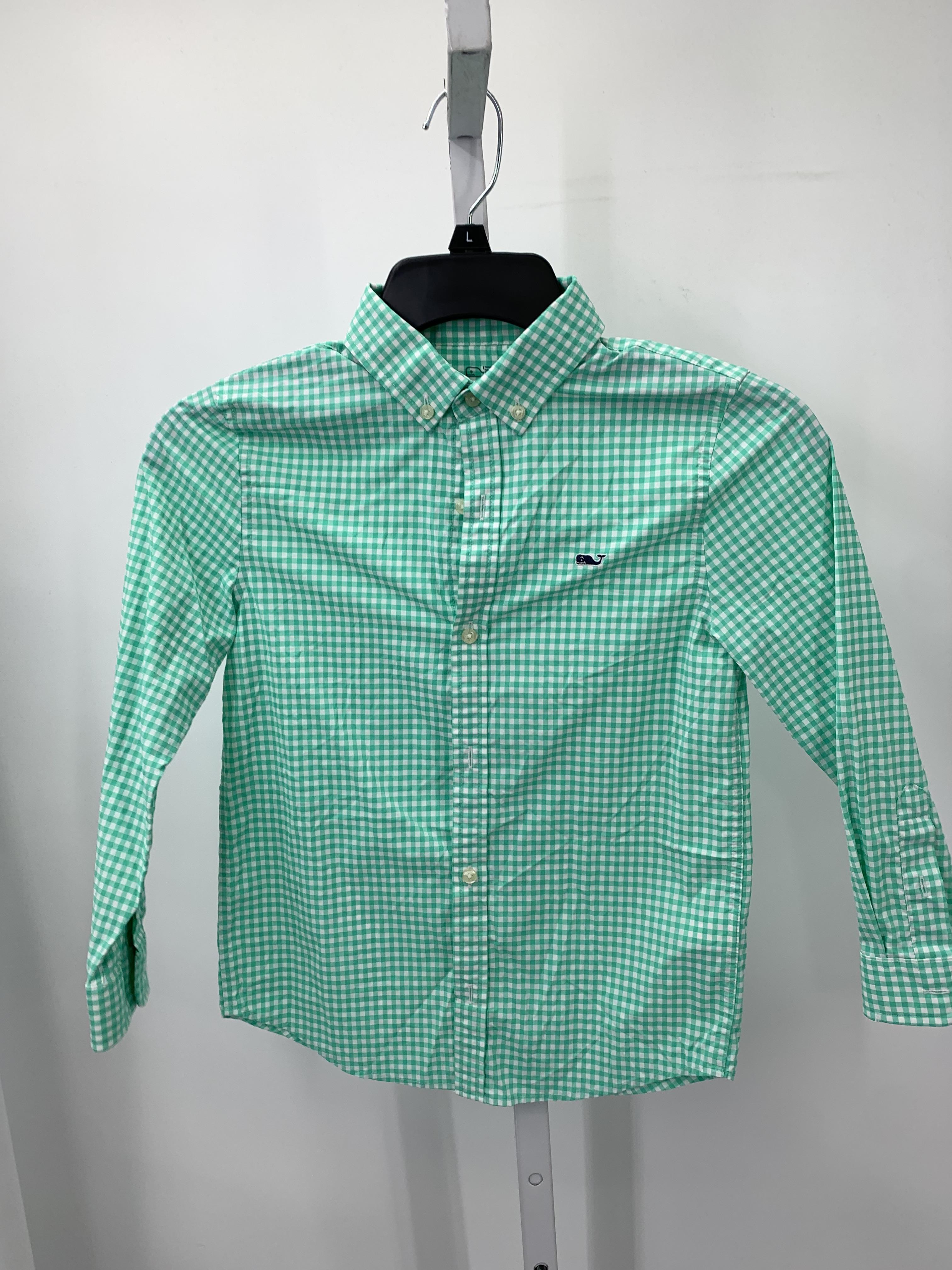 WHITE PLAID BTN DOWN