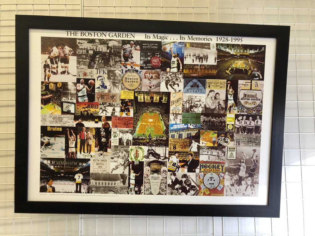 BOSTON GARDEN COLLAGE WALL ART.