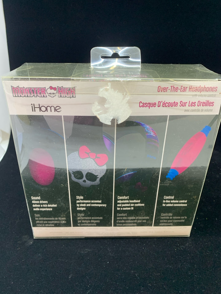NIB MONSTER HIGH OVER-THE-EAR HEADPHONES.