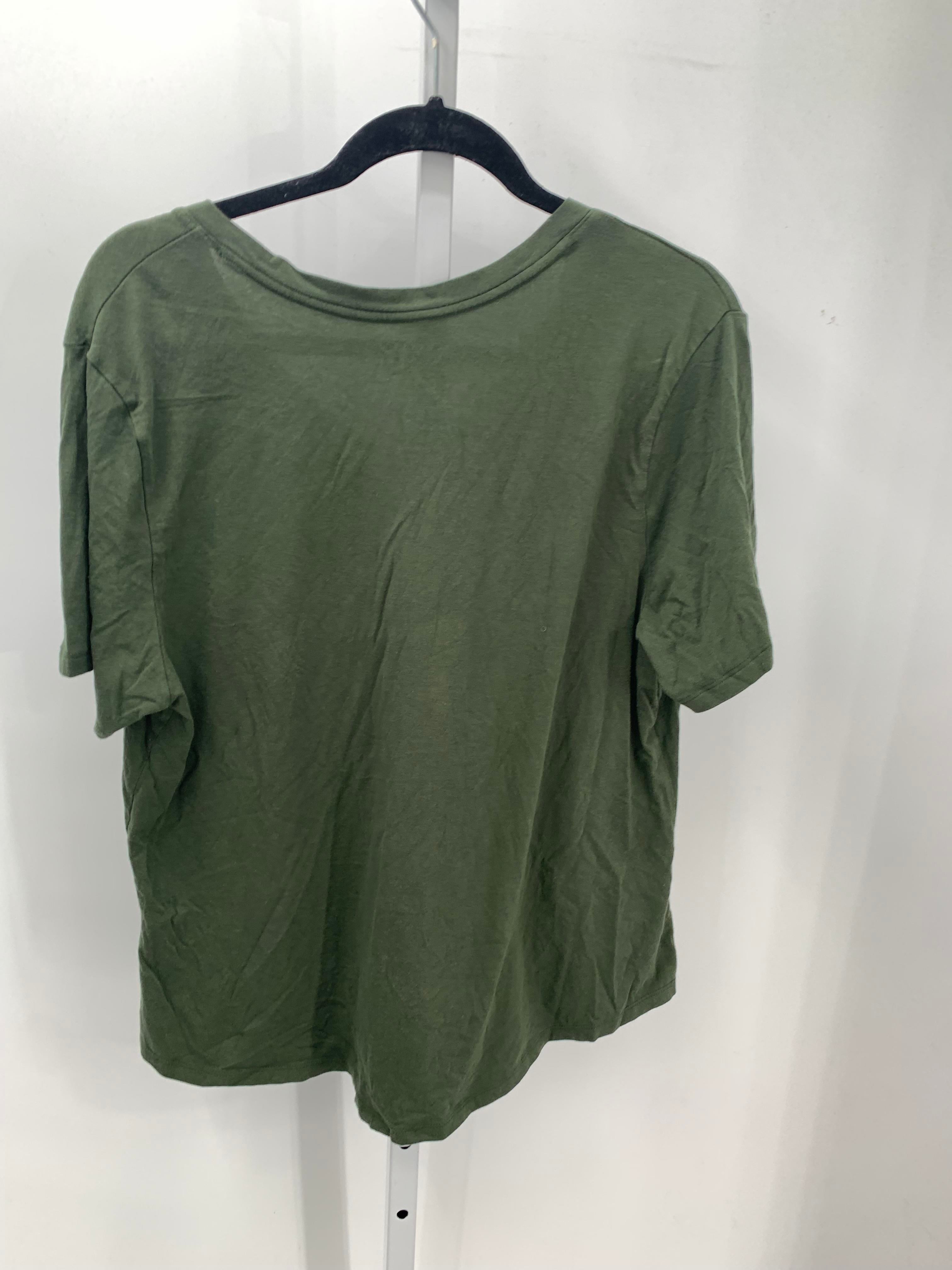 Terra & Sky Size 1X Womens Short Sleeve Shirt