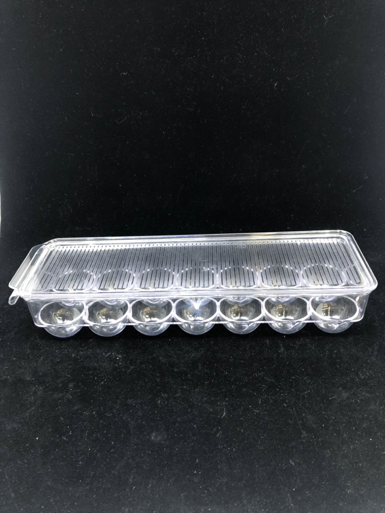 PLASTIC EGG STORAGE BIN.