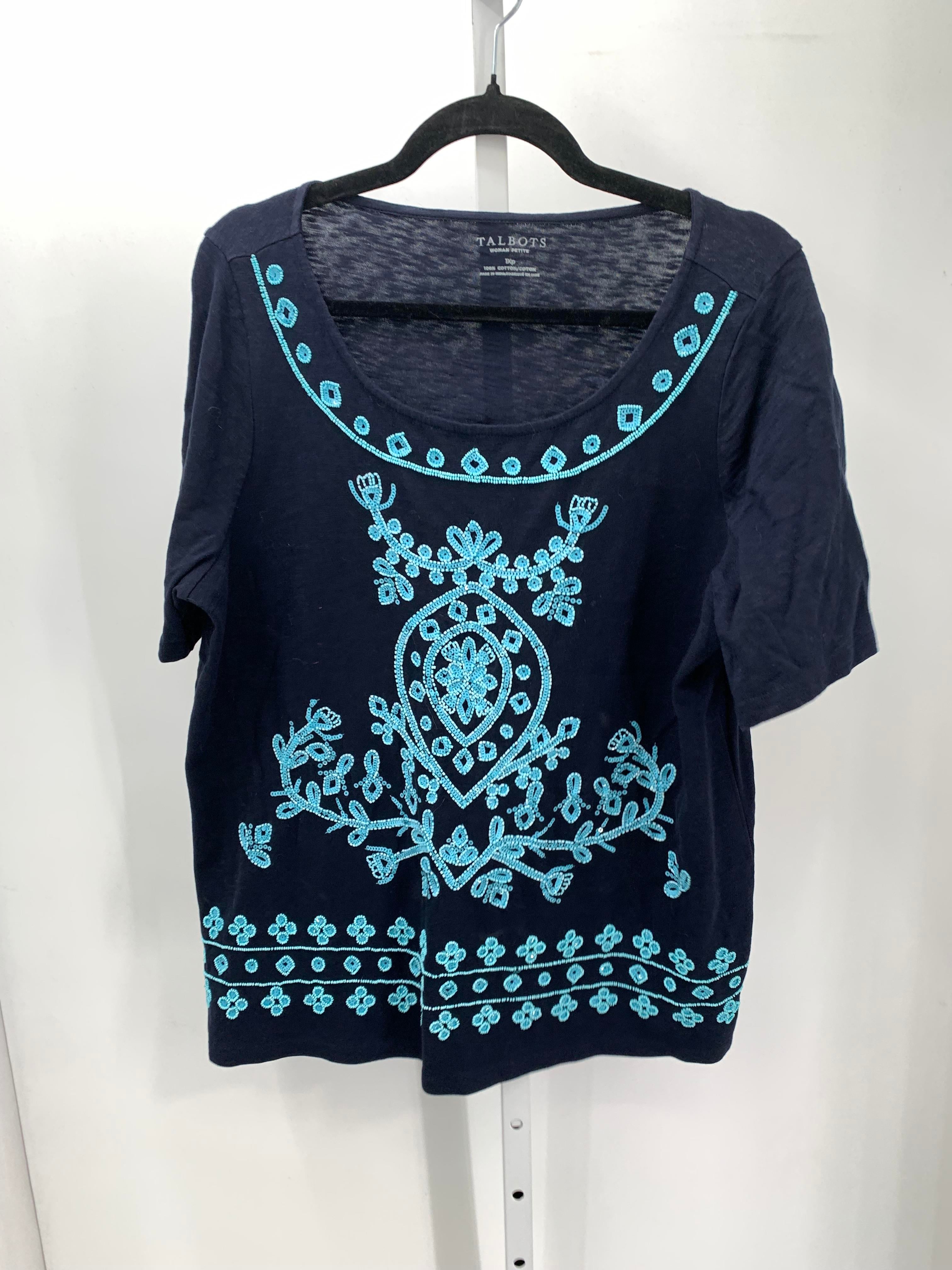 Talbots Size 1XP Womens Short Sleeve Shirt