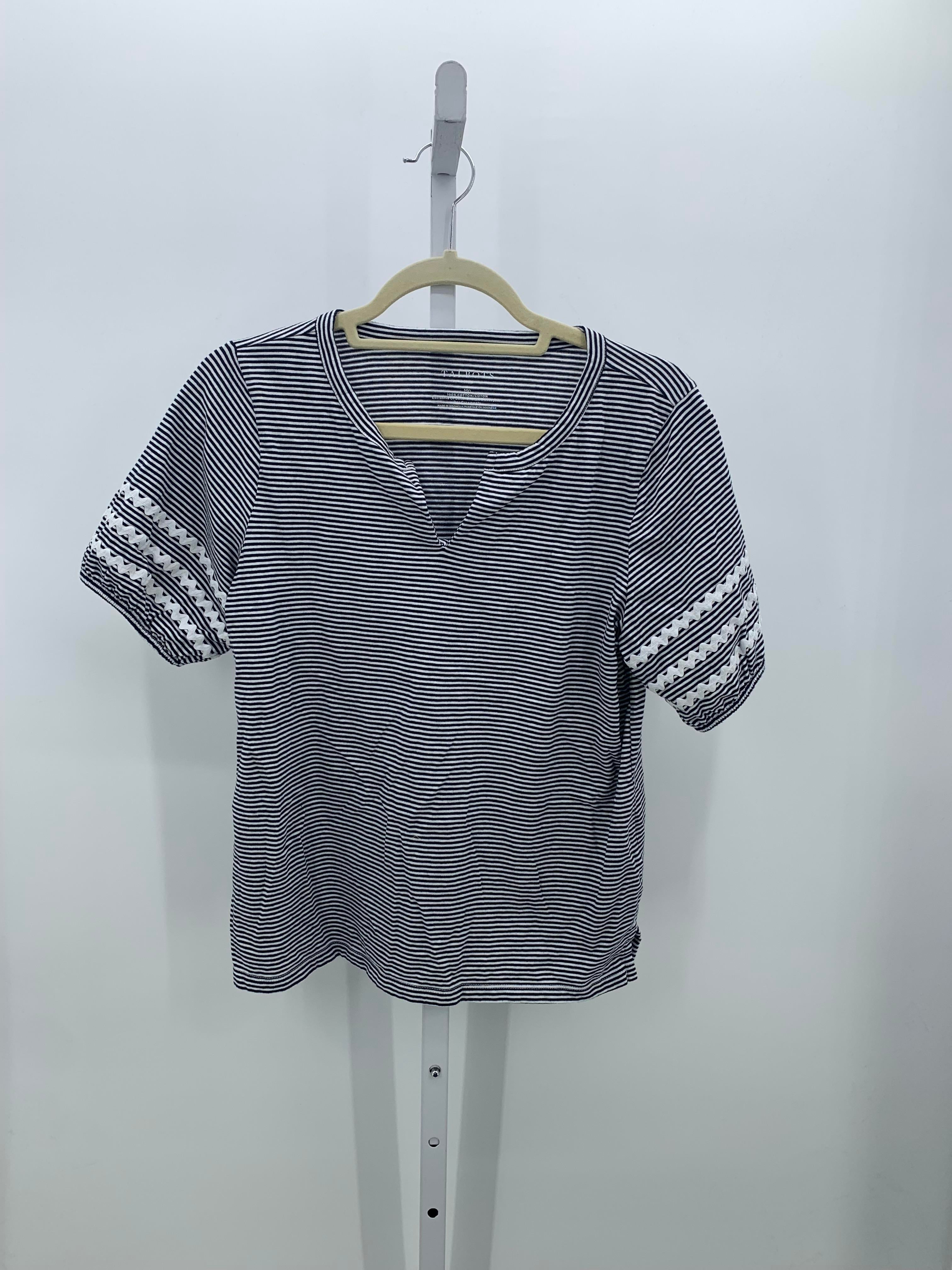 Talbots Size Medium Petite Petite Short Sleeve Shirt