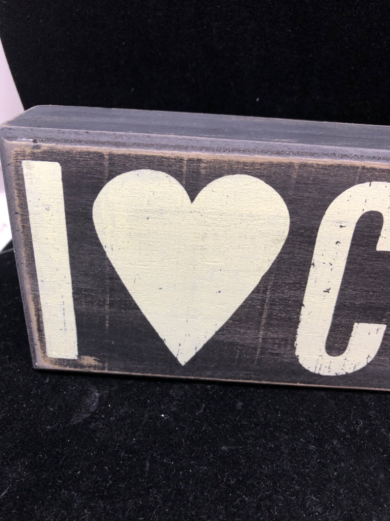 I LOVE CHOCOLATE BLOCK WALL ART.