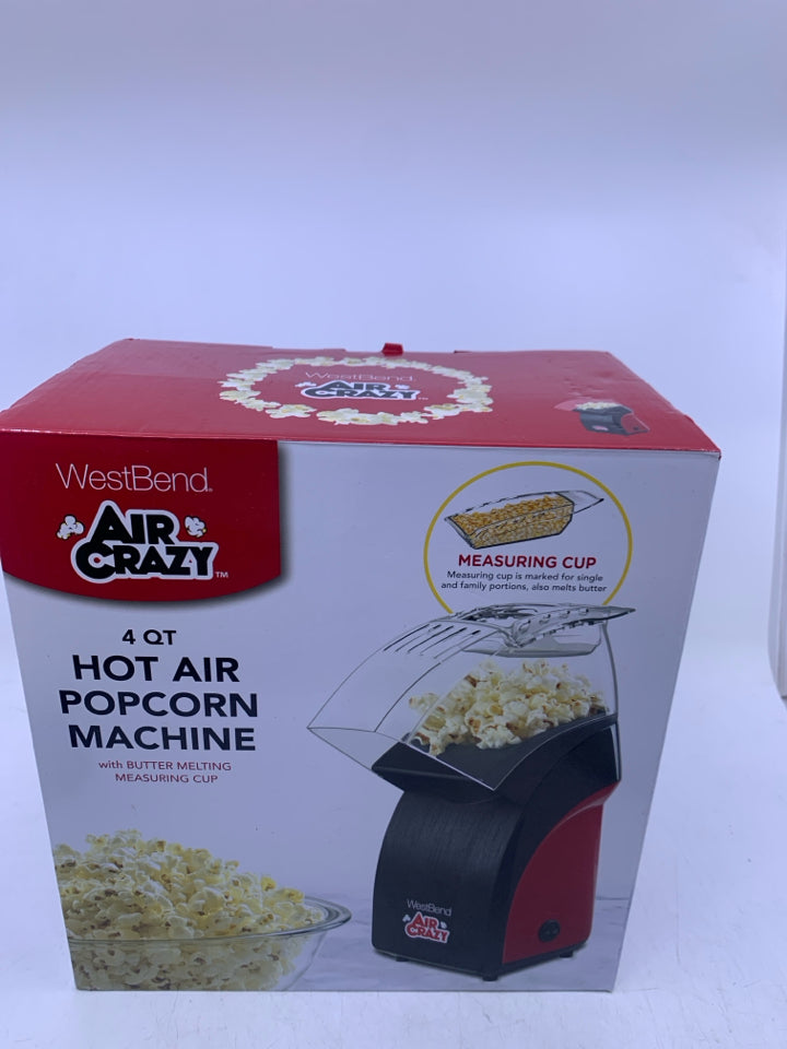 NIB AIR CRAZY HOT AIR POPCORN MACHINE.