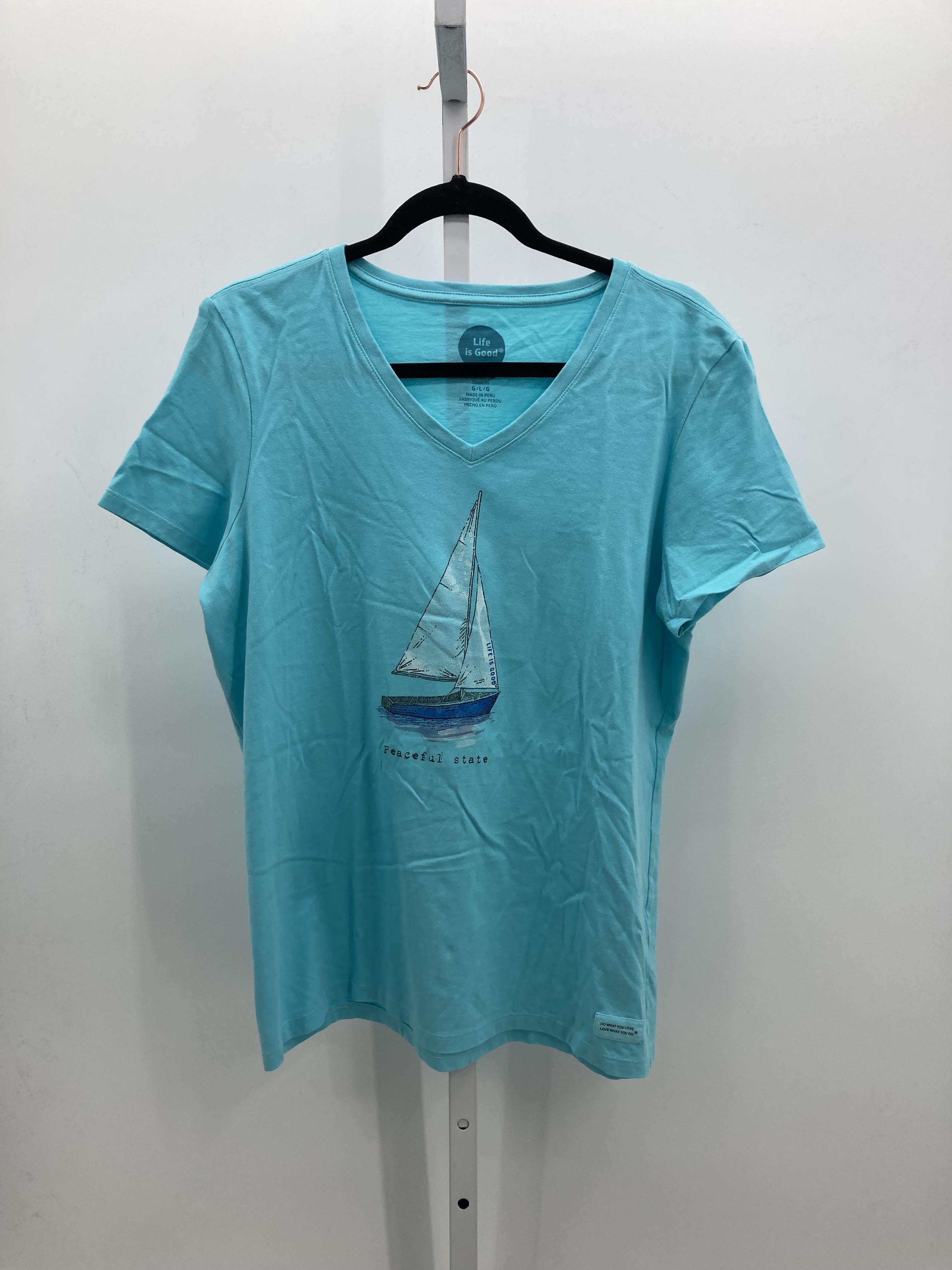 Life is Good Size Large Misses Short Sleeve Shirt