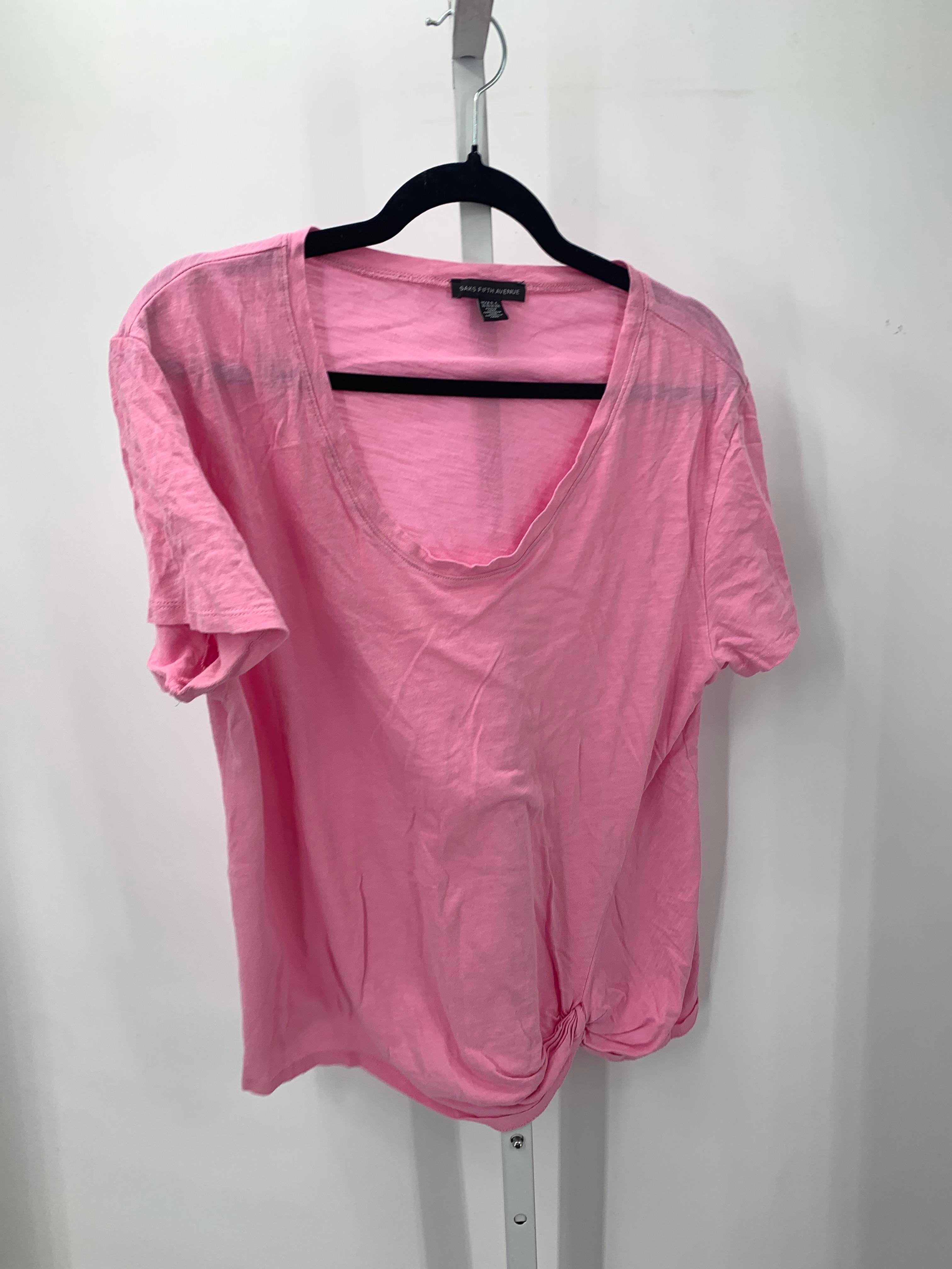 Saks Fifth Avenue Size Extra Large Misses Short Sleeve Shirt