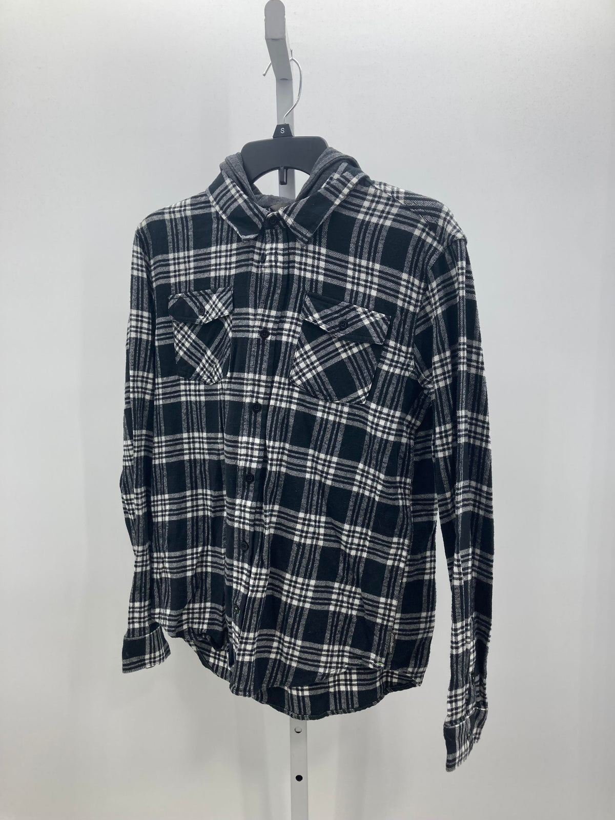 HOODED PLAID