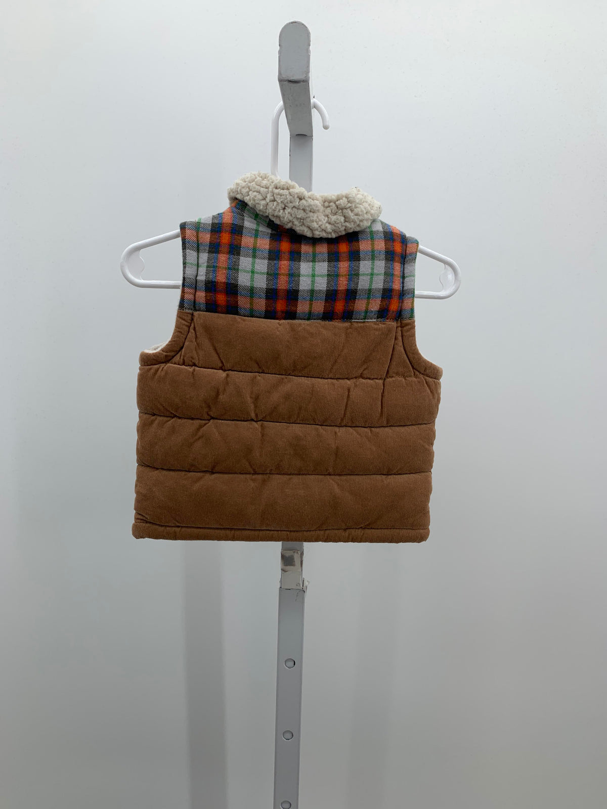 PLAID ZIP UP
