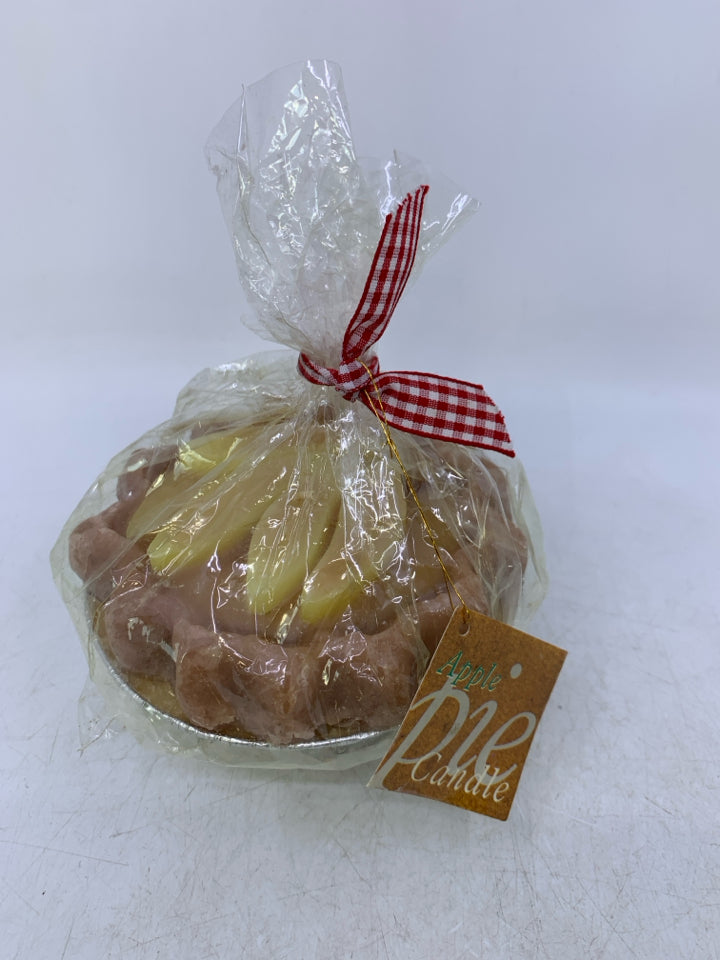 APPLE PIE SHAPED CANDLE.