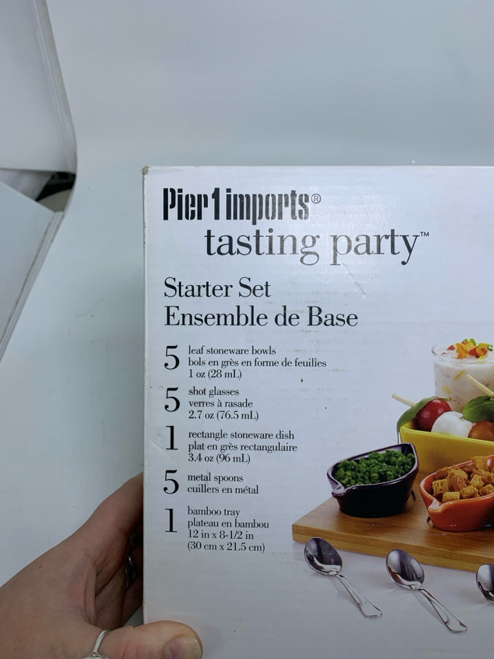 NIB TASTING PARTY STARTER SET.