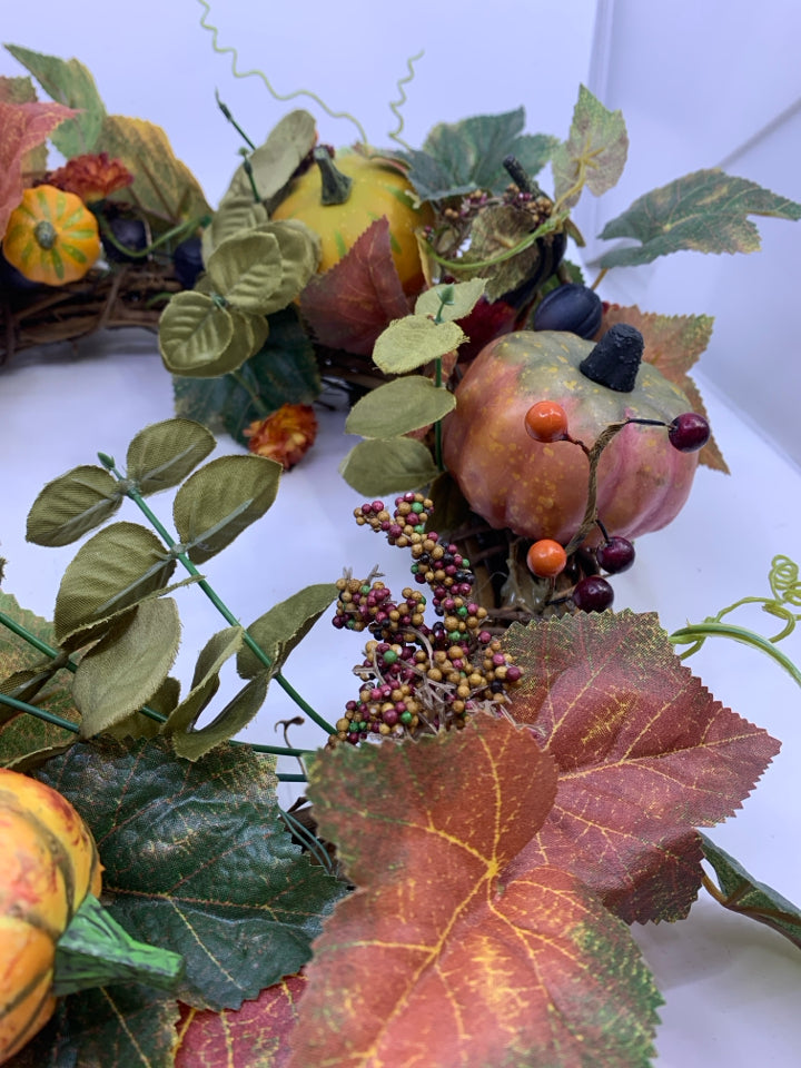 FALL FAUX WREATH.