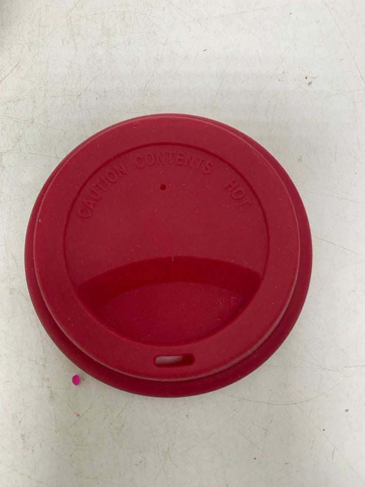 LENOX WINTER GREETINGS CARDINAL THERMAL TUMBLERS W/ SILICONE LID.