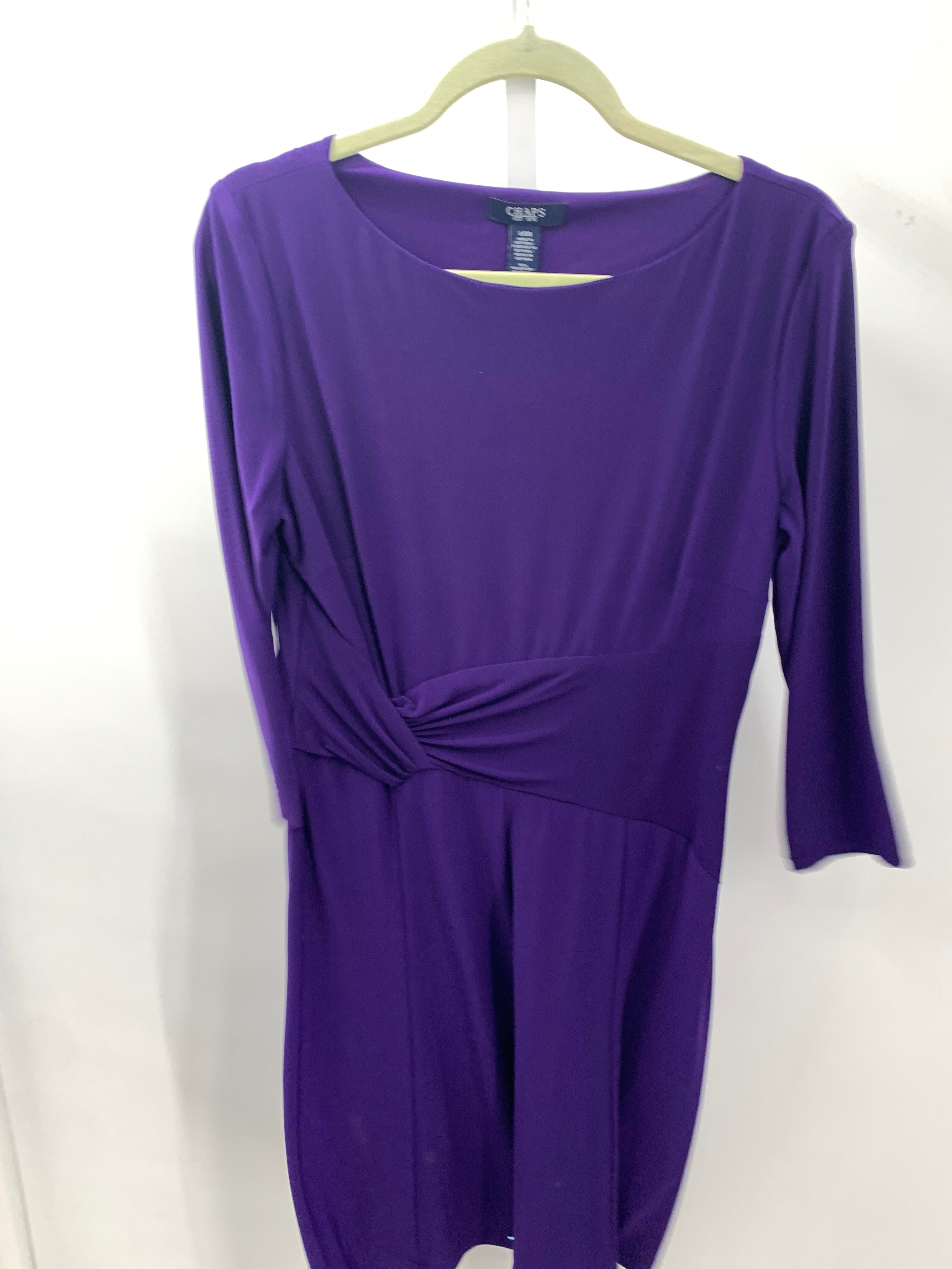 Chaps Size Large Misses 3/4 Sleeve Dress