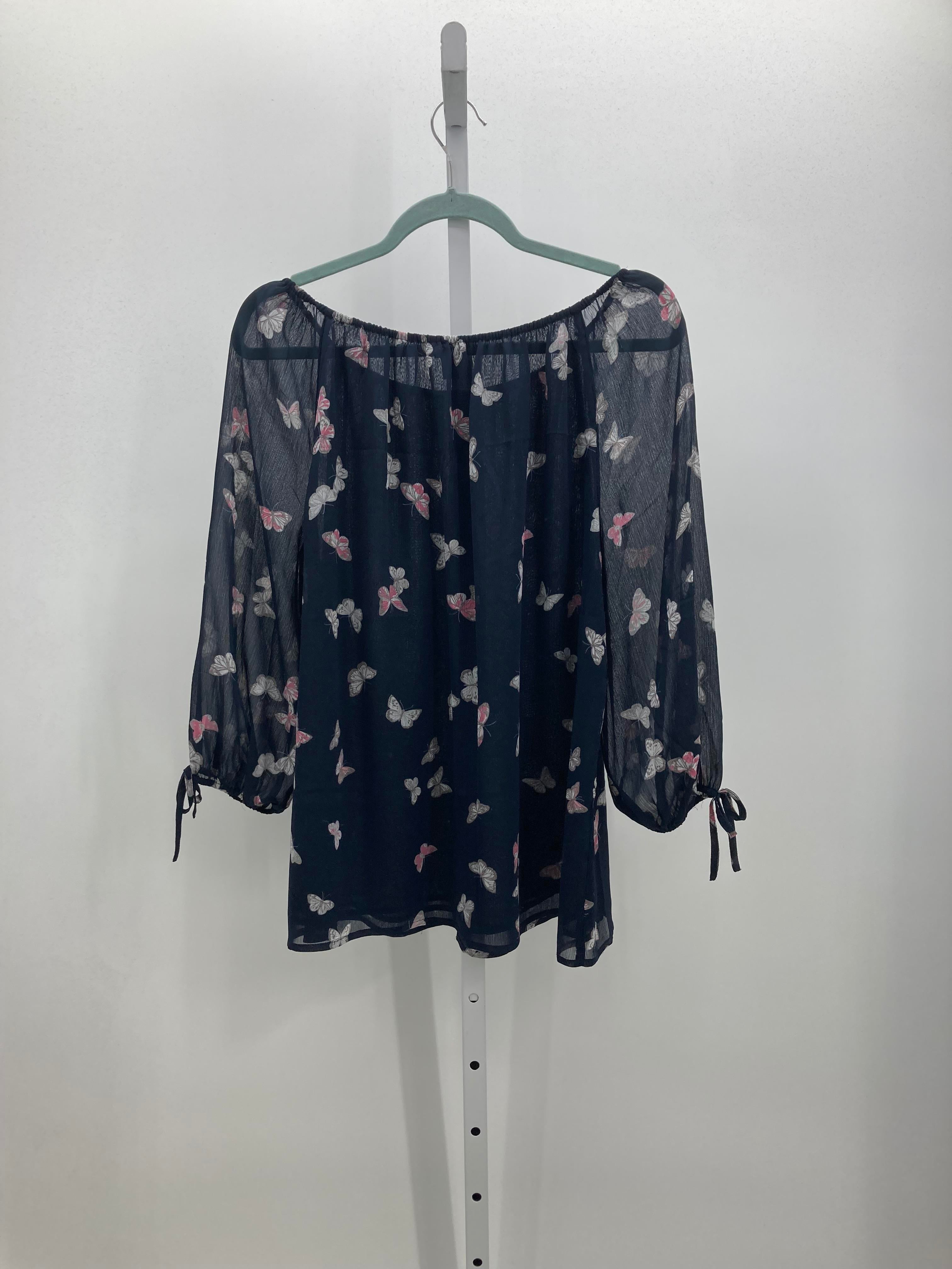 Roz & Ali Size Extra Large Misses 3/4 Sleeve Shirt