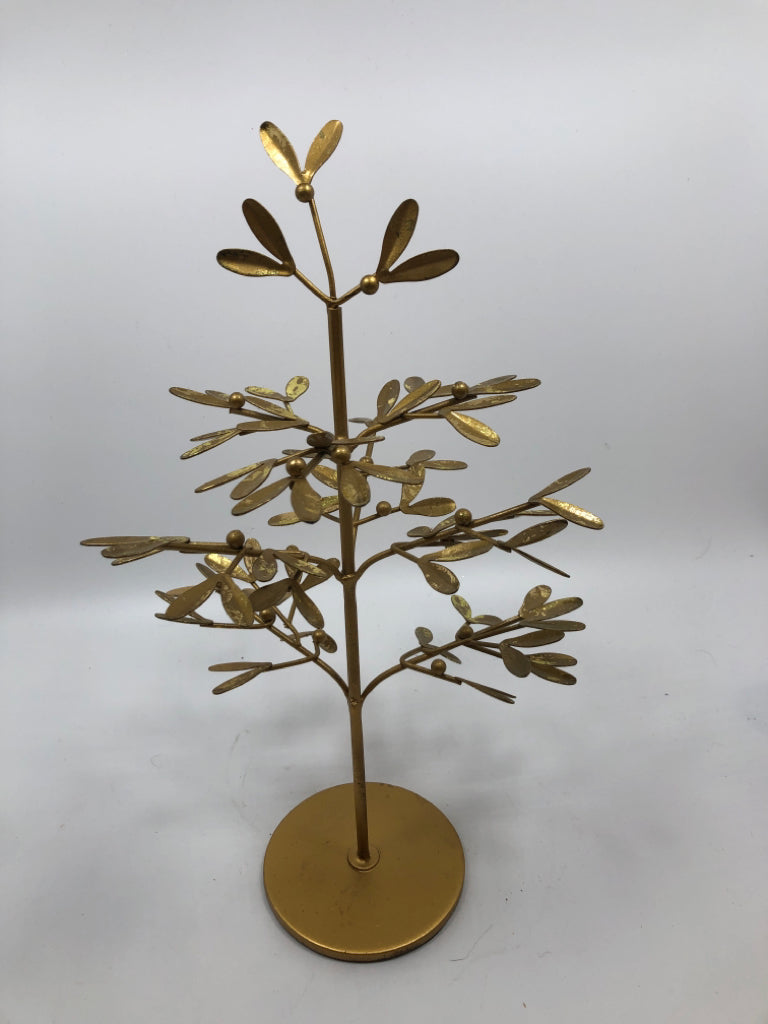 GOLD PAINTED TREE DECOR.