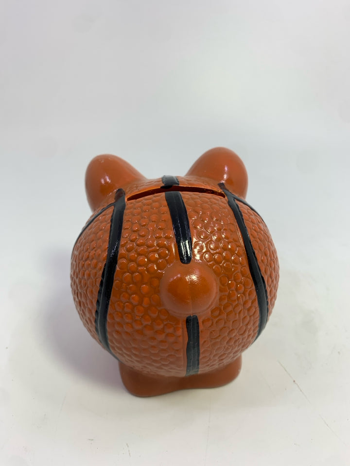 BASKETBALL CERAMIC PIGGY BANK.