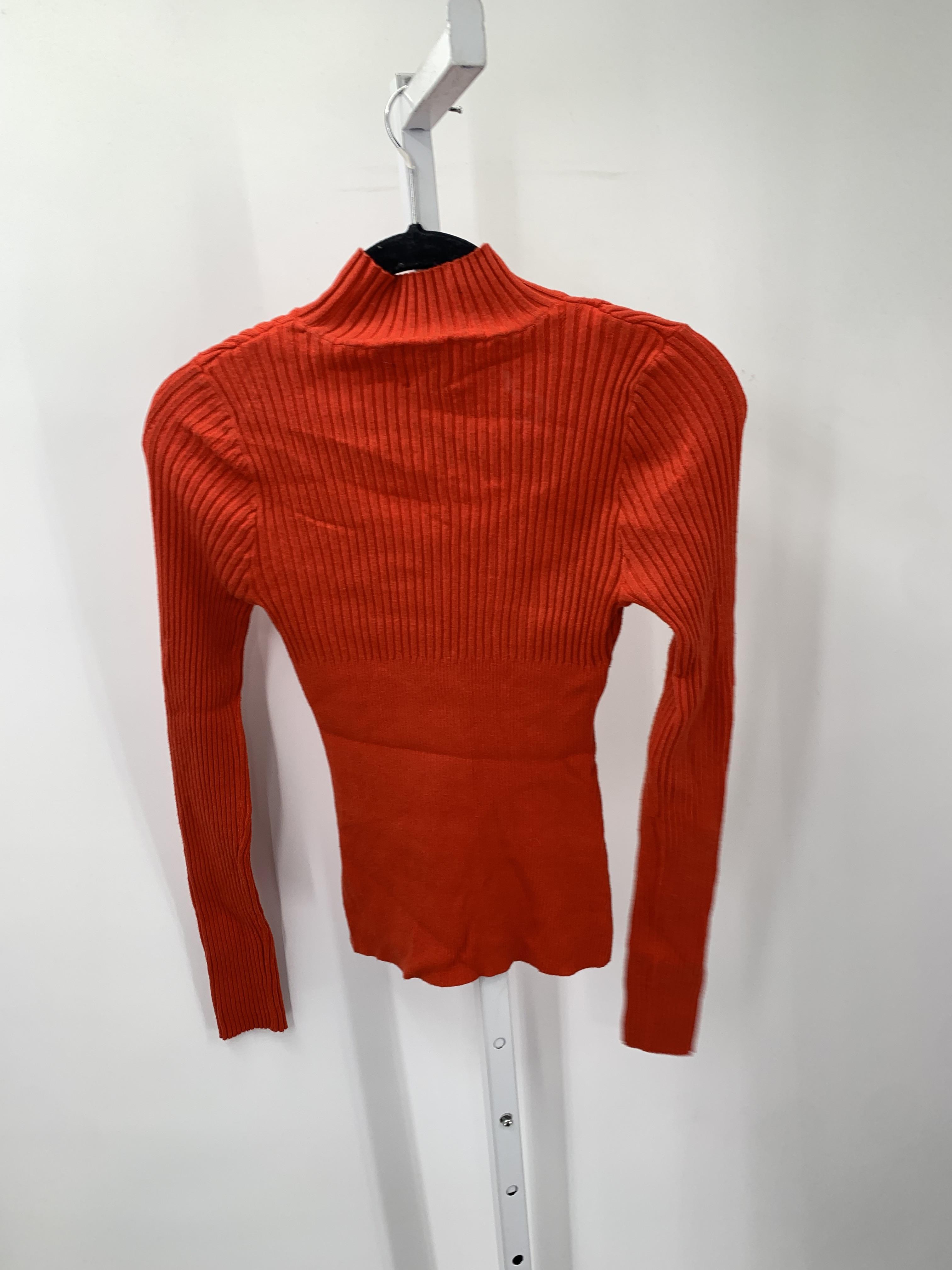 Pink Rose Size Large Juniors Long Sleeve Sweater