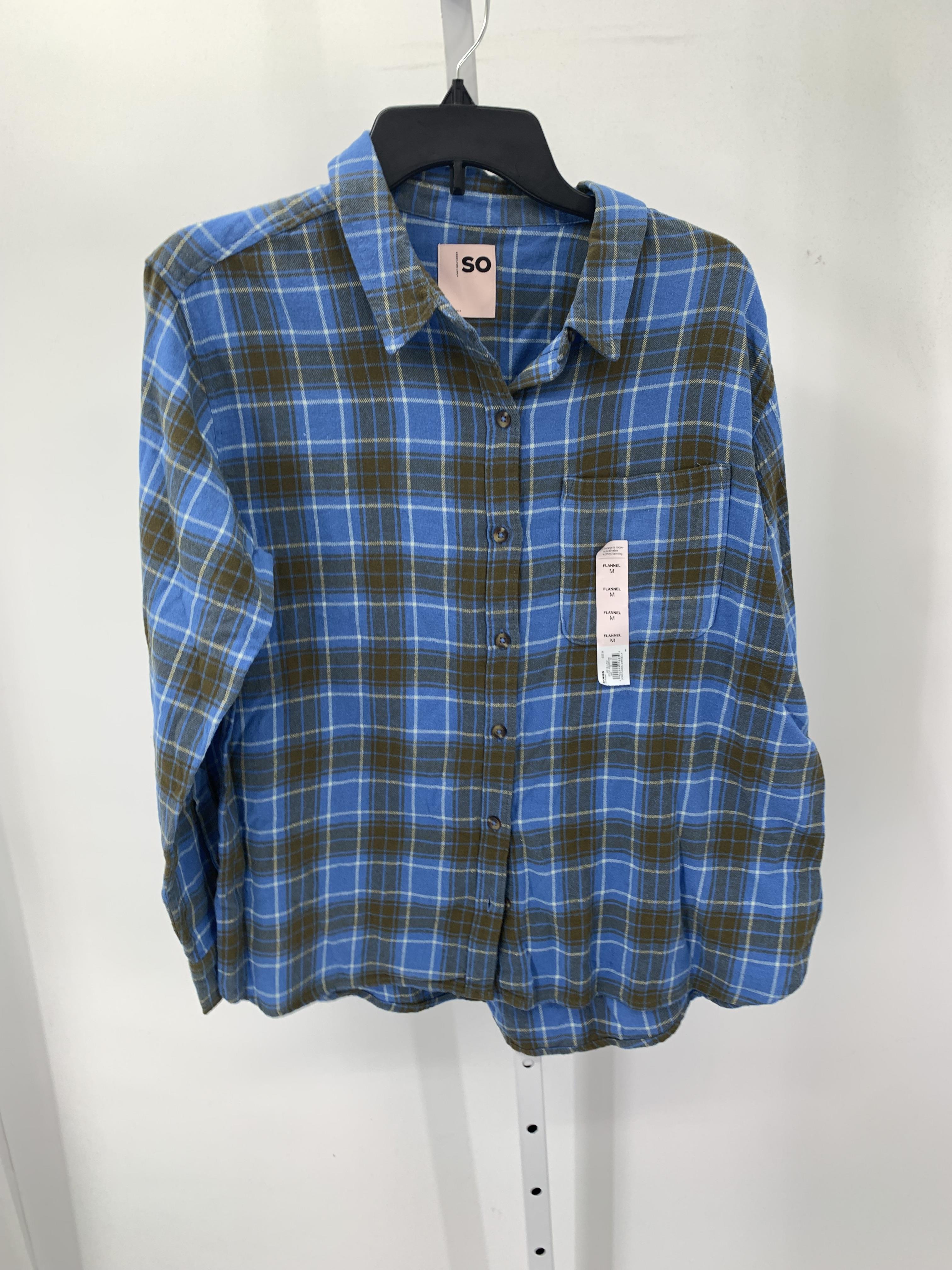 SO Size Medium Juniors Long Sleeve Shirt