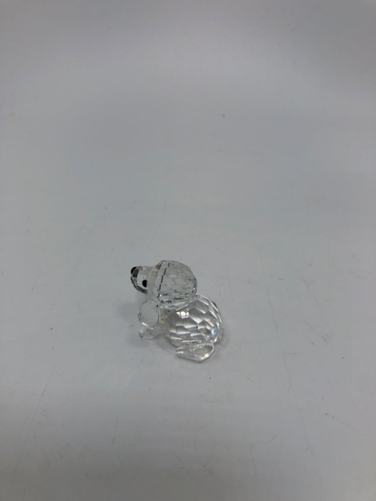SWAROVSKI CRYSTAL POODLE FIGURINE.