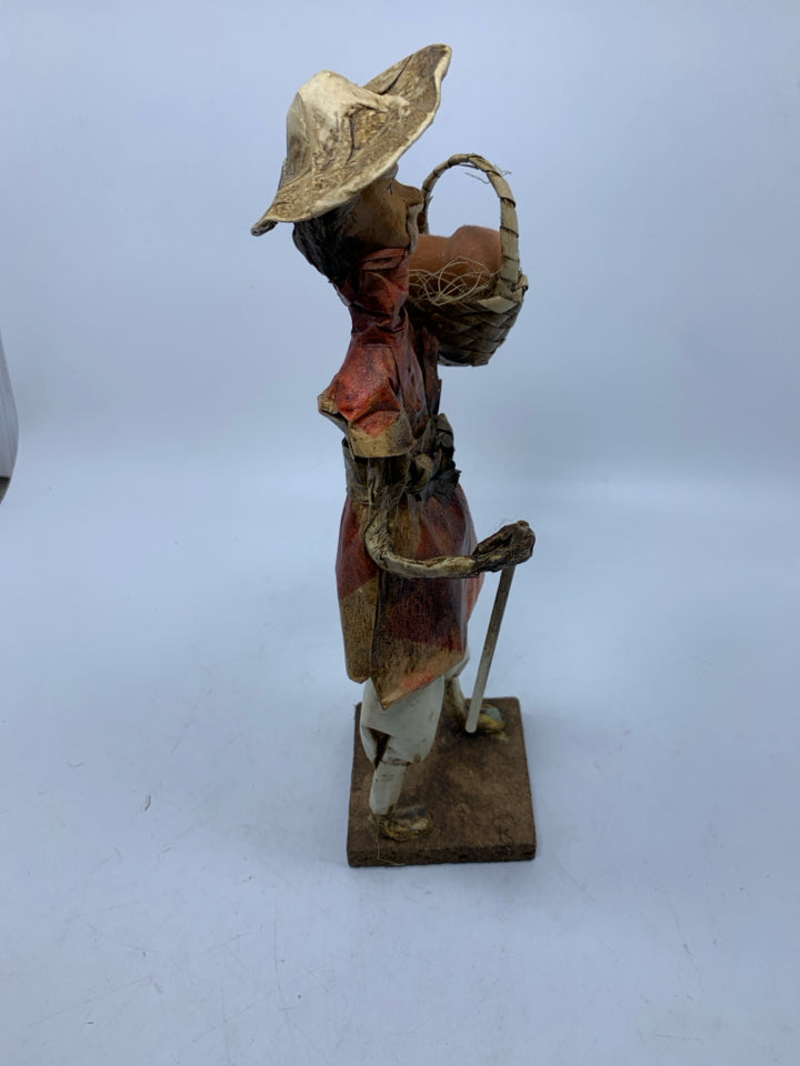 MEXICAN FOLK ART PAPER MACHE FIGURES.