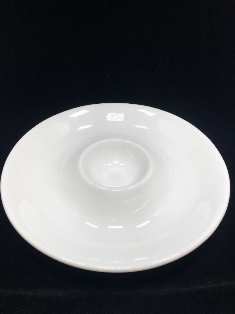 WHITE DIP AND CHIP PLATTER