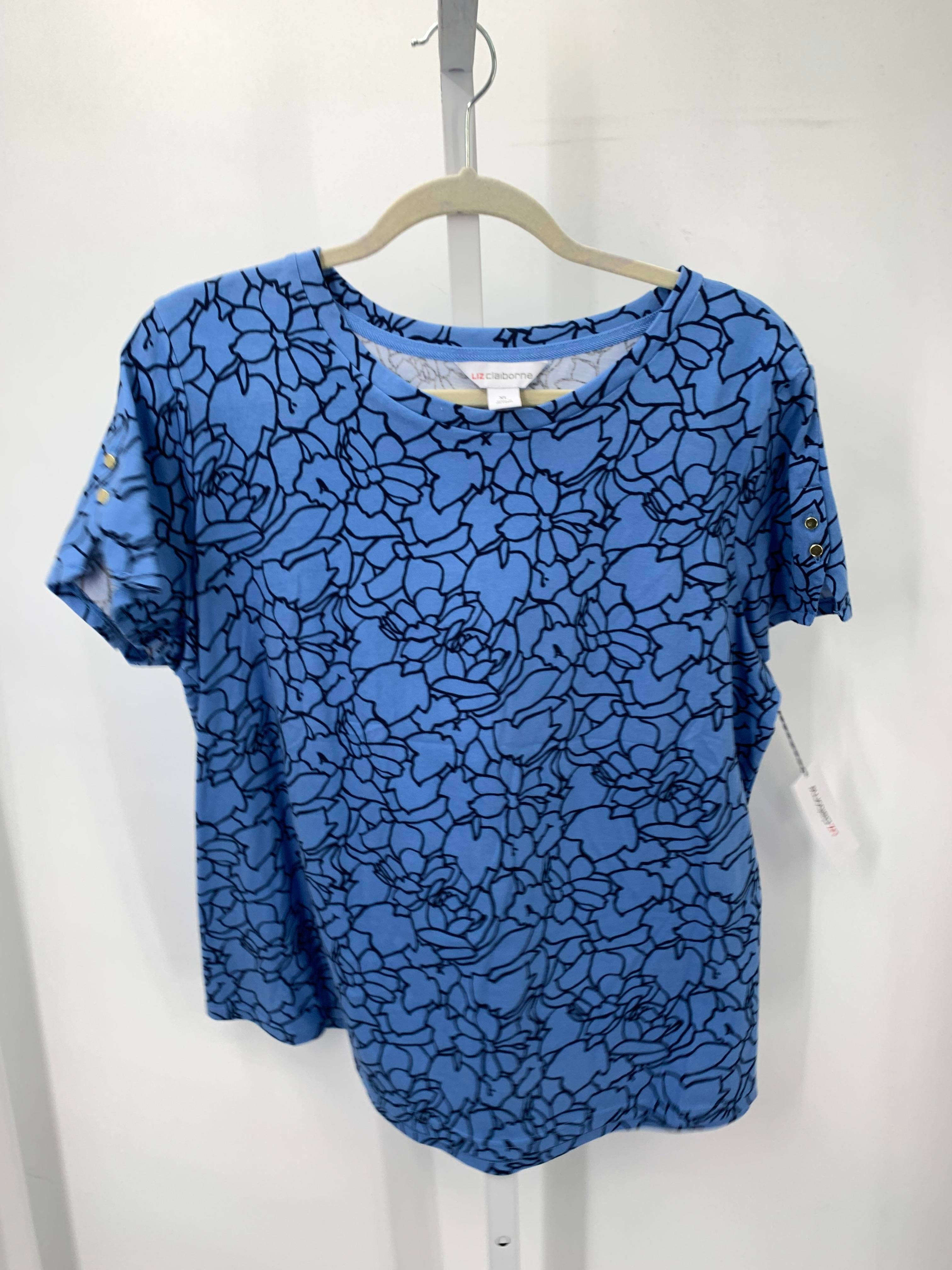 Liz Claiborne Size Extra Large Misses Short Sleeve Shirt