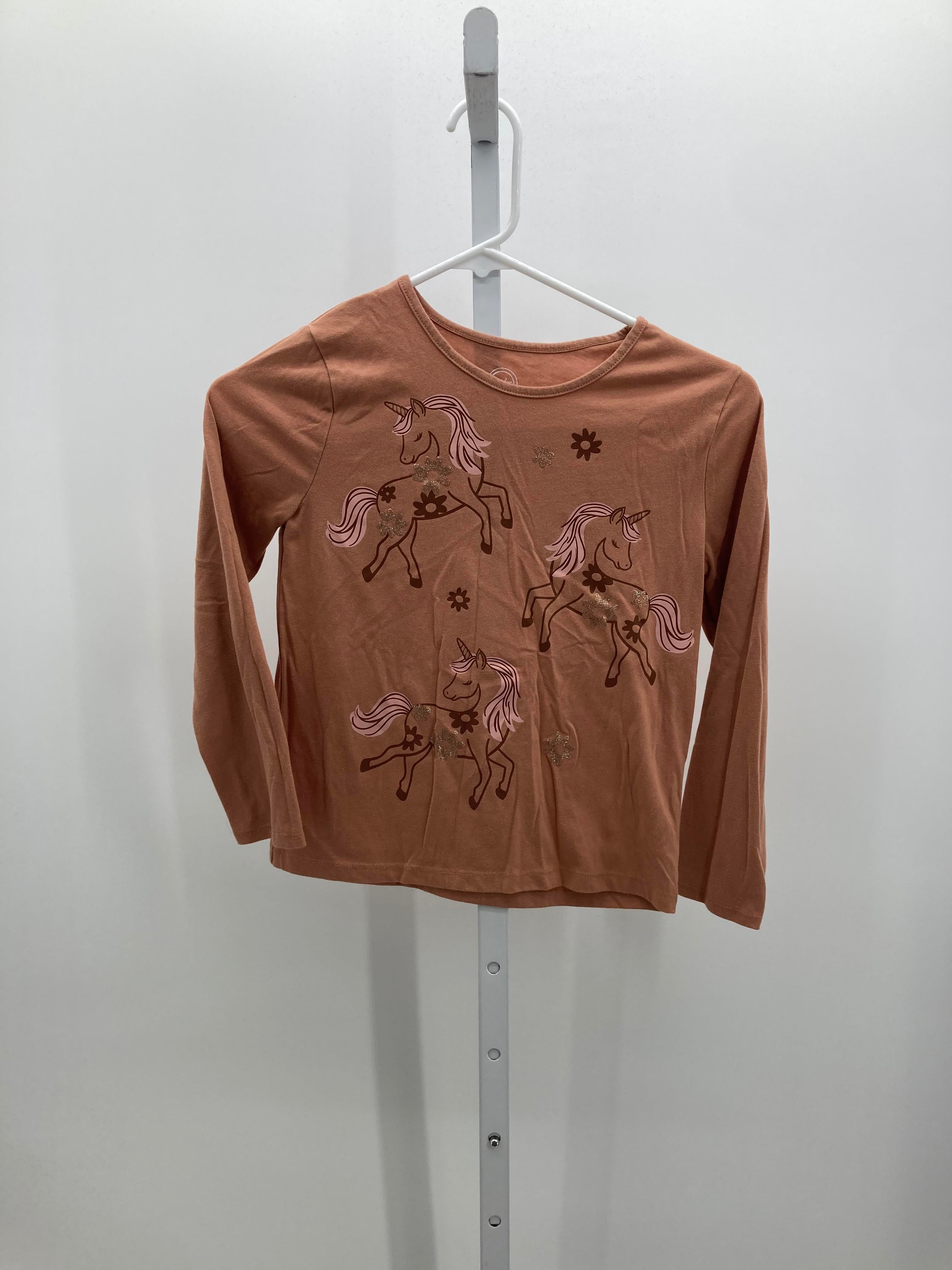 Wonder Nation Size 8 Girls Long Sleeve Shirt
