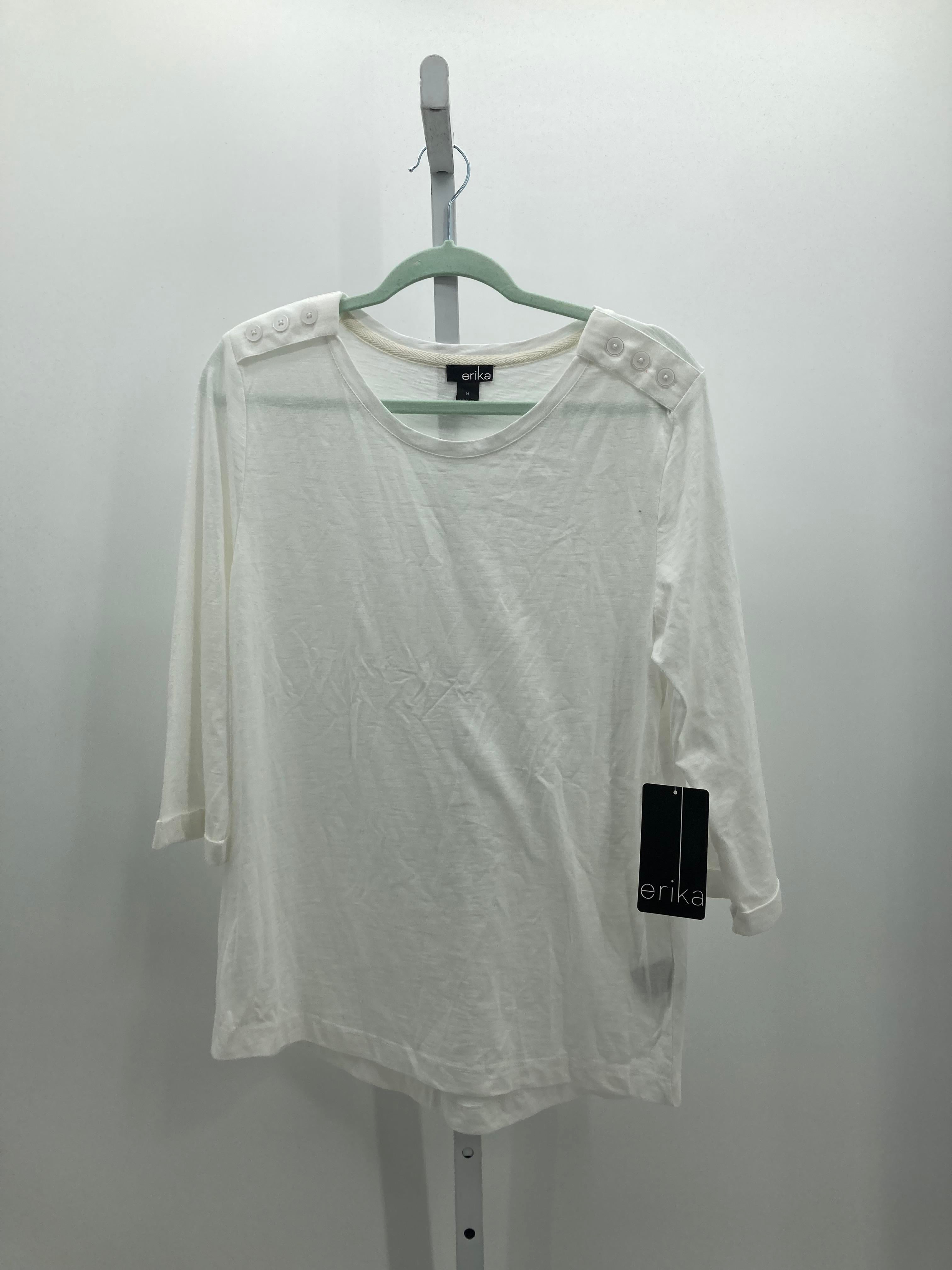 Erika Size Medium Misses 3/4 Sleeve Shirt