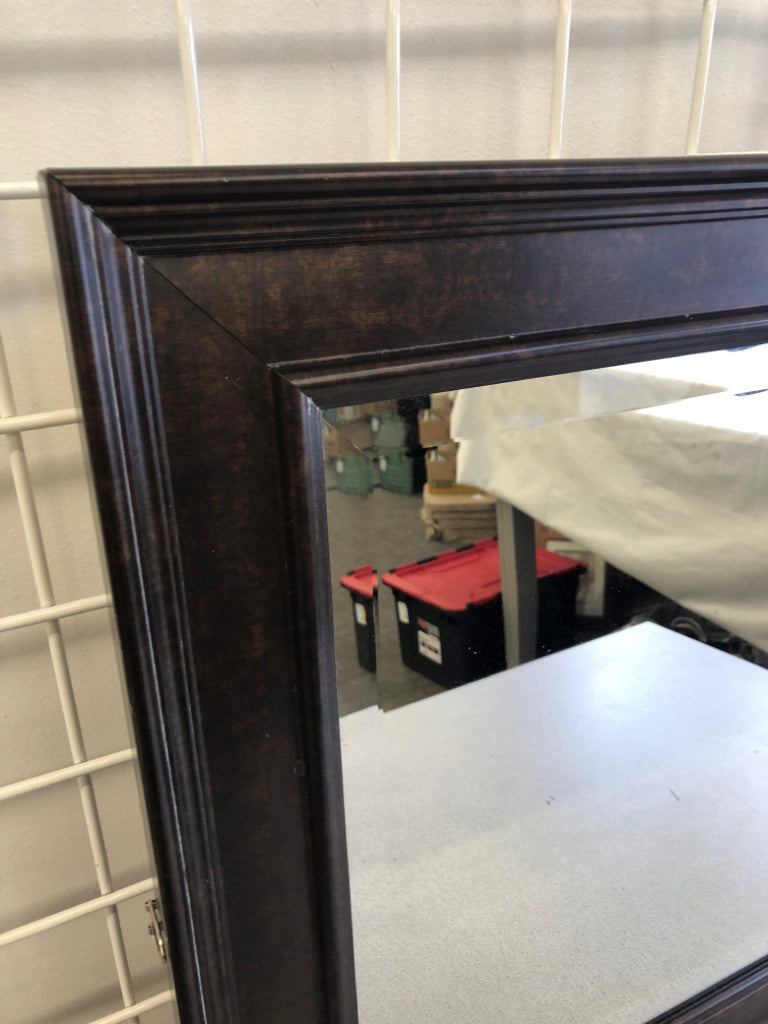 DK WOOD FRAMED MIRROR.