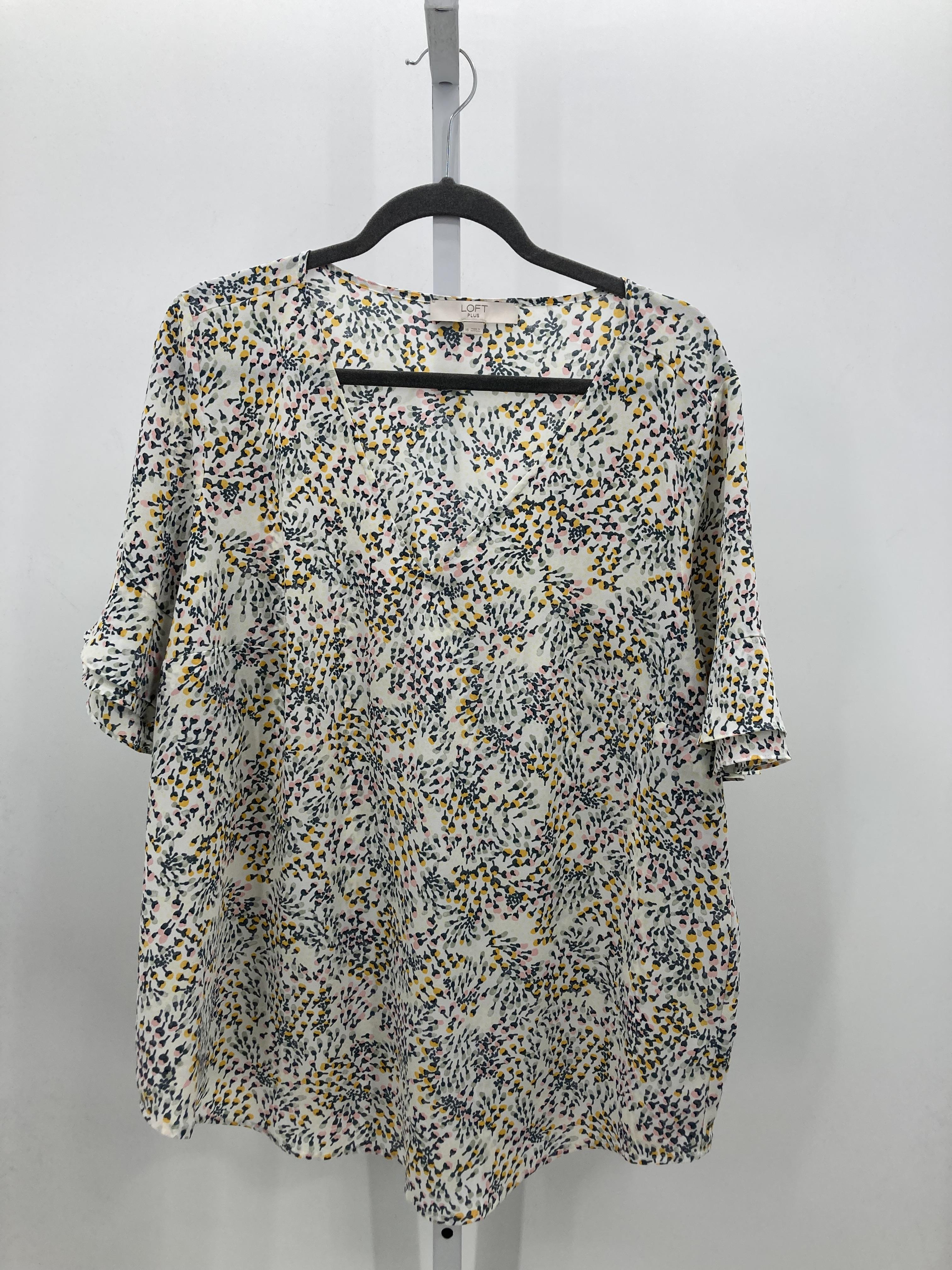 Loft Size 16 Womens Short Sleeve Shirt