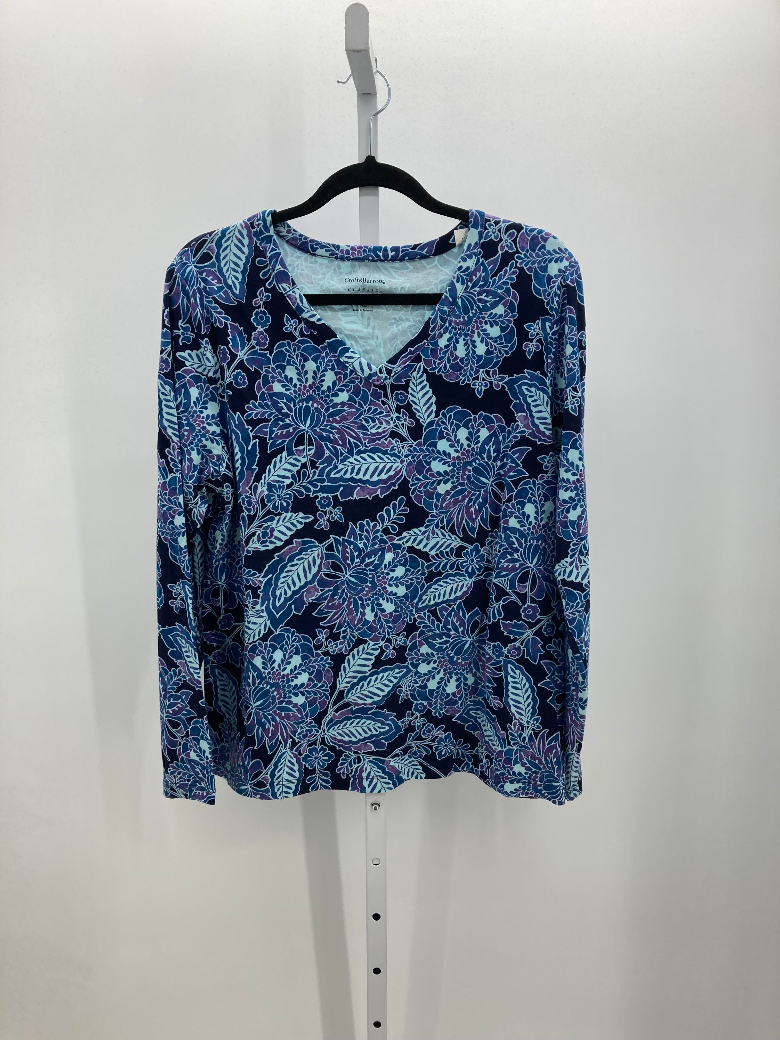 Croft & Barrow Size Extra Large Misses Long Sleeve Shirt