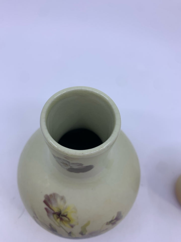 PANSIES CERAMIC BED SIDE CUP/PITCHER.
